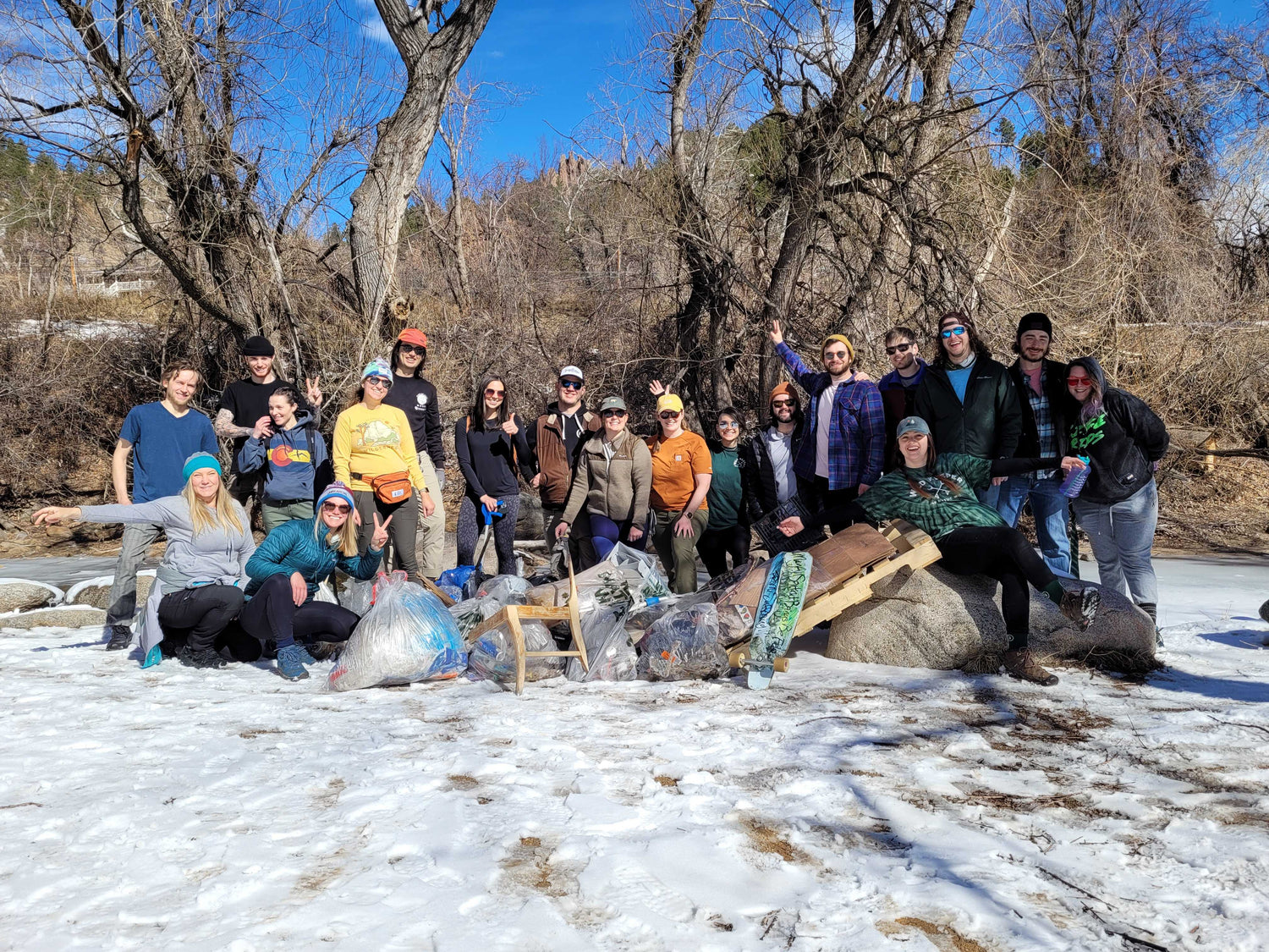 It's snowy outside: where do I pick up litter?