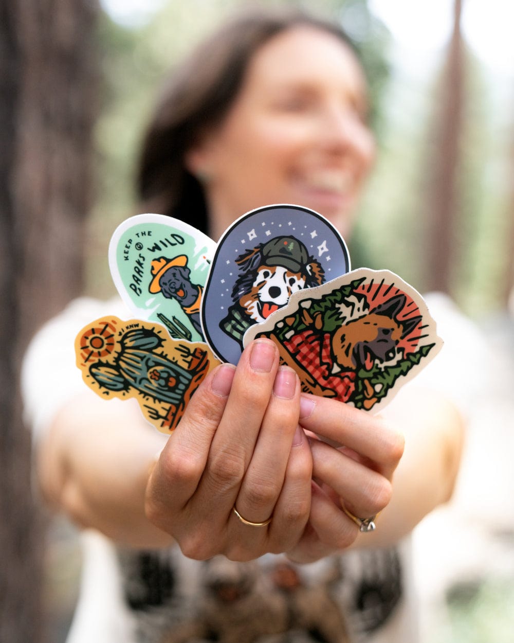 Keep Nature Wild Sticker Pack Adventure Pups Stickers Bundle | 9-Pack
