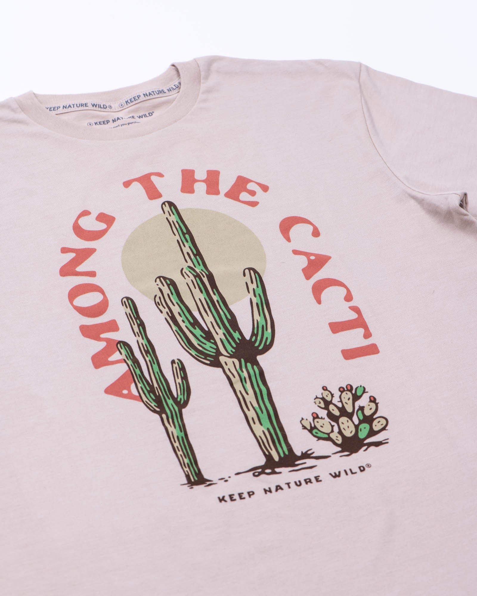 Keep Nature Wild Tee Among the Cacti Unisex Tee | Heather Tan