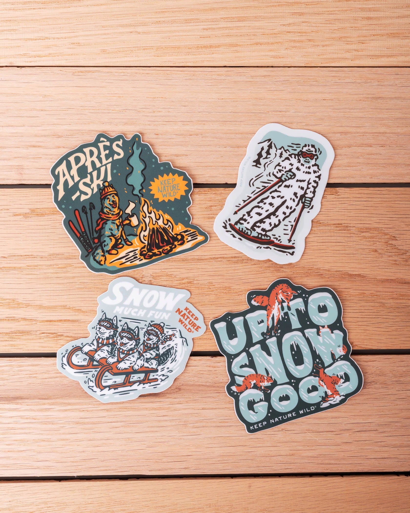 Keep Nature Wild Sticker Apres Ski Dog | Sticker