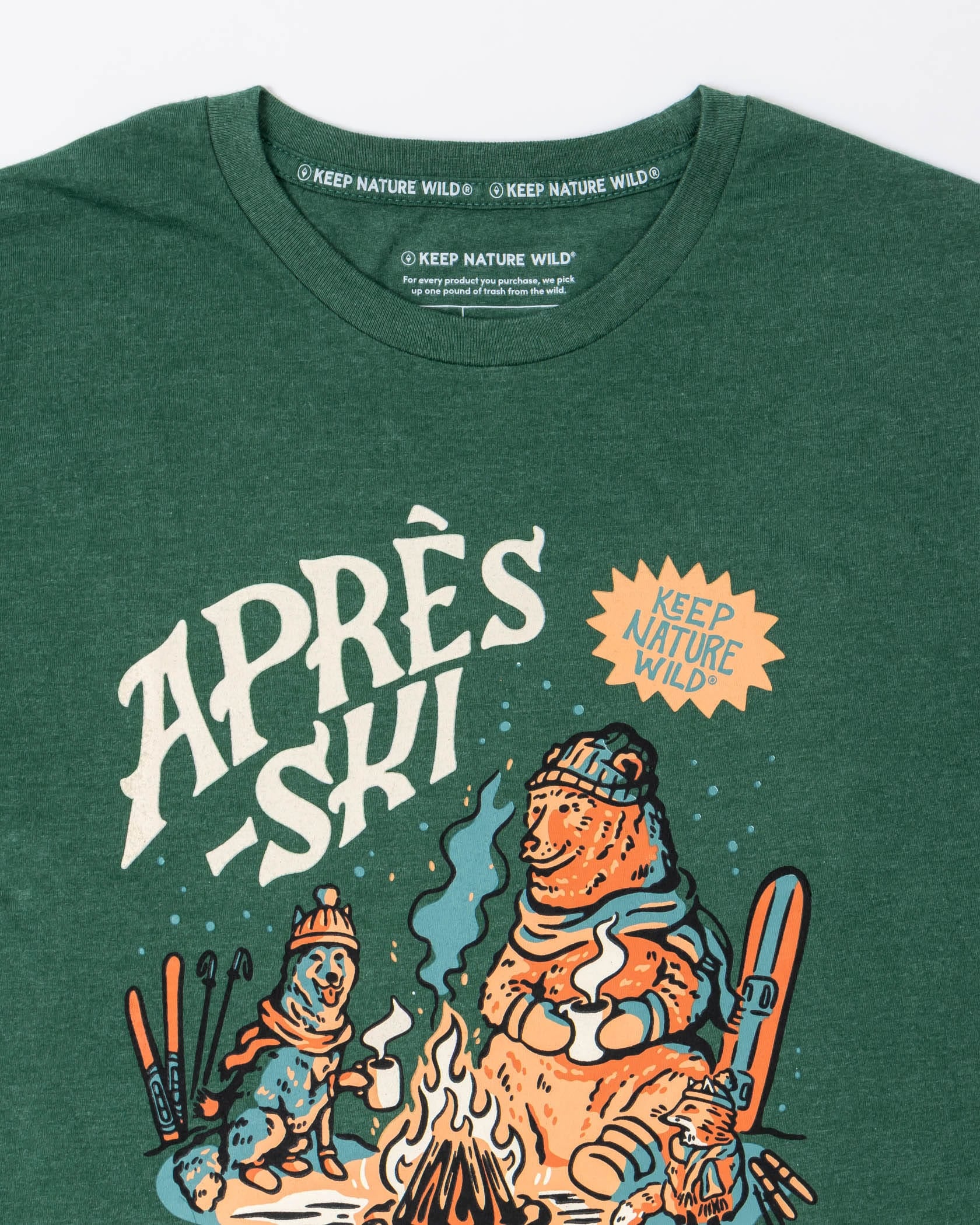 Keep Nature Wild Long Sleeve Apres Ski Unisex Long Sleeve Shirt | Heather Forest