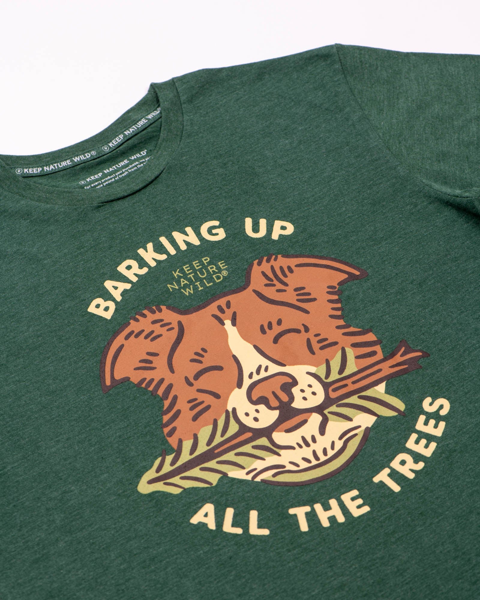 Keep Nature Wild Tee Barking Up All the Trees Unisex Tee | Heather Forest
