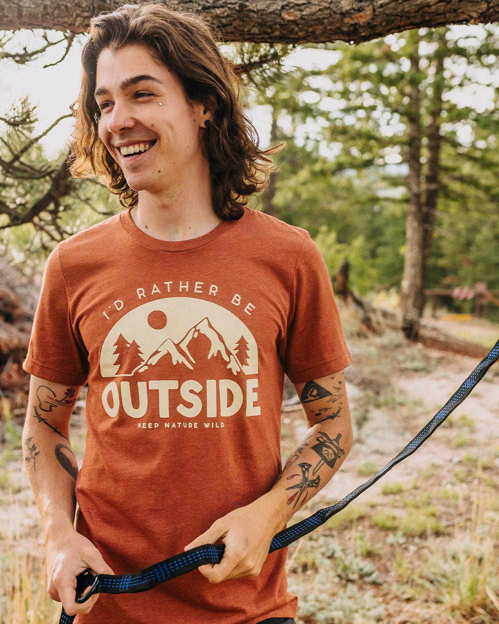 Keep Nature Wild Tee Be Outside Unisex Tee | Redwood