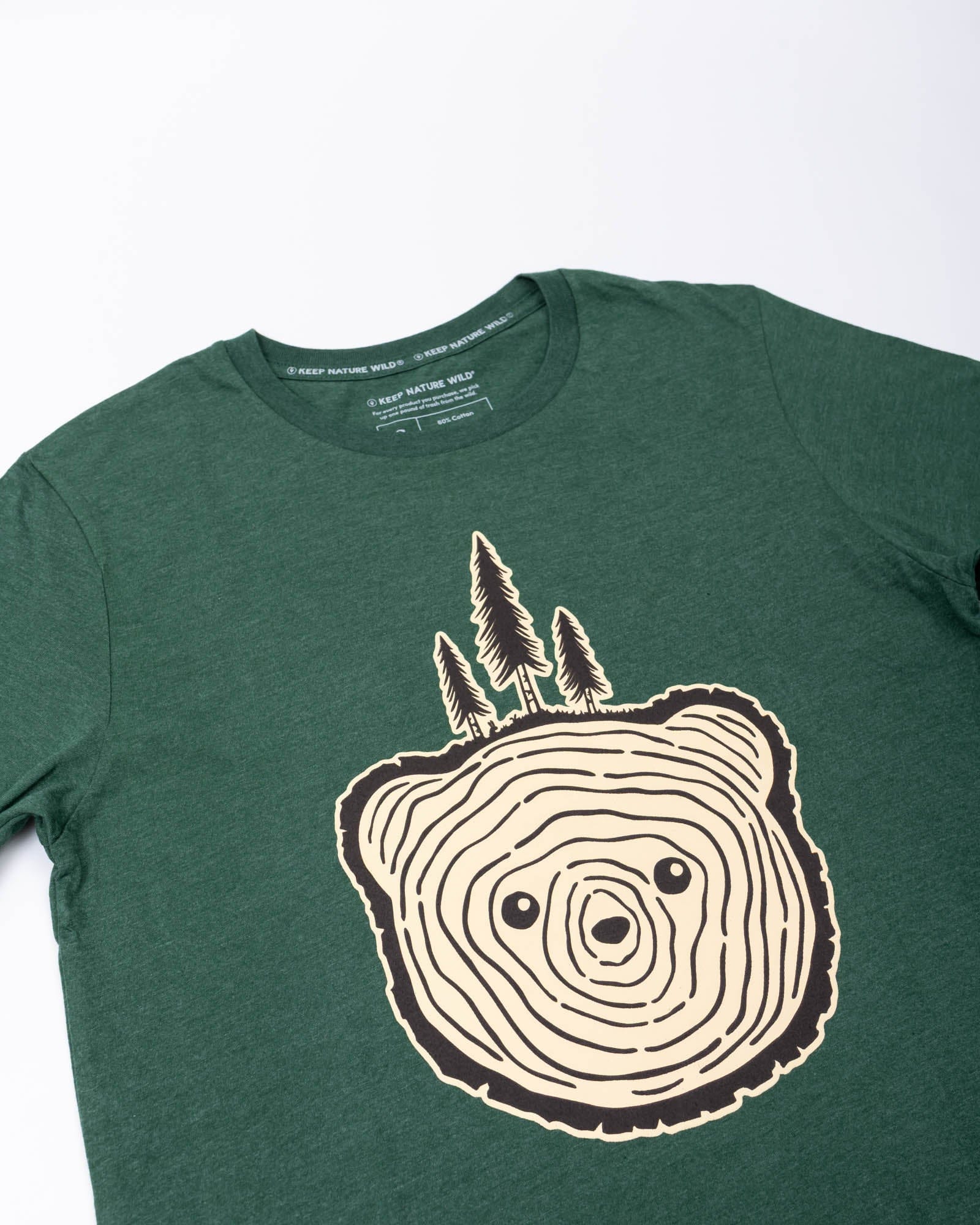 Keep Nature Wild Tee Bear Tree Unisex Tee | Heather Forest