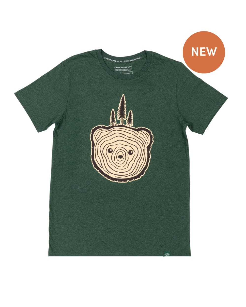 Keep Nature Wild Tee Bear Tree Unisex Tee | Heather Forest
