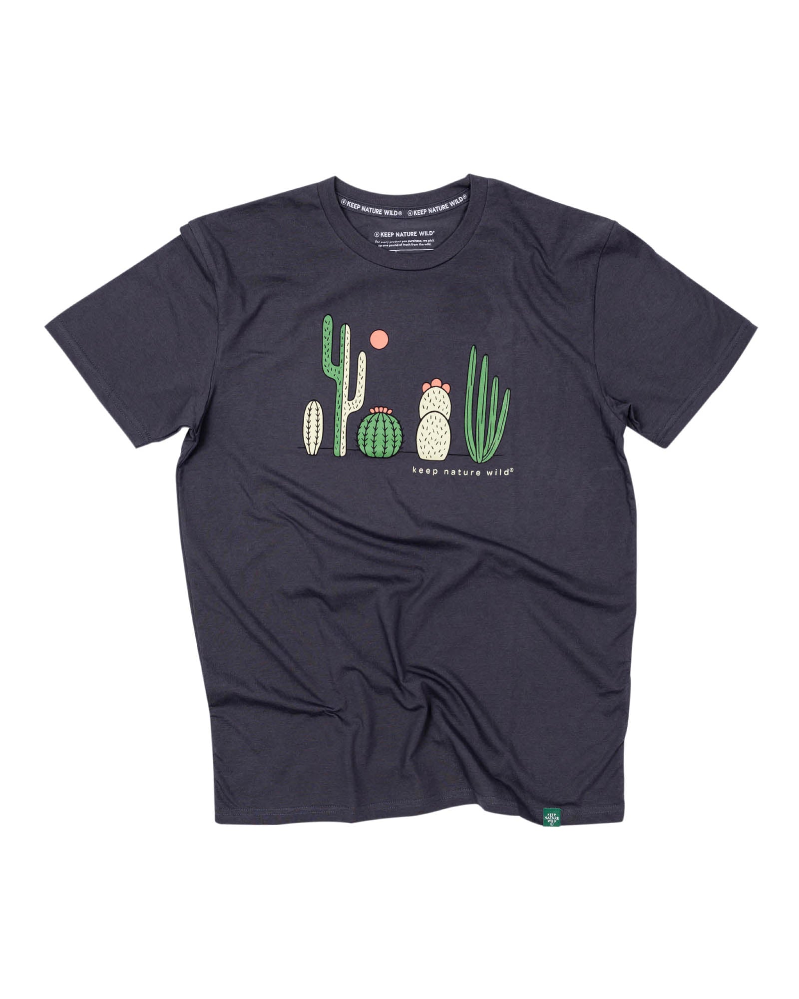 Keep Nature Wild Tee Cactus Friends Unisex Tee | Coal