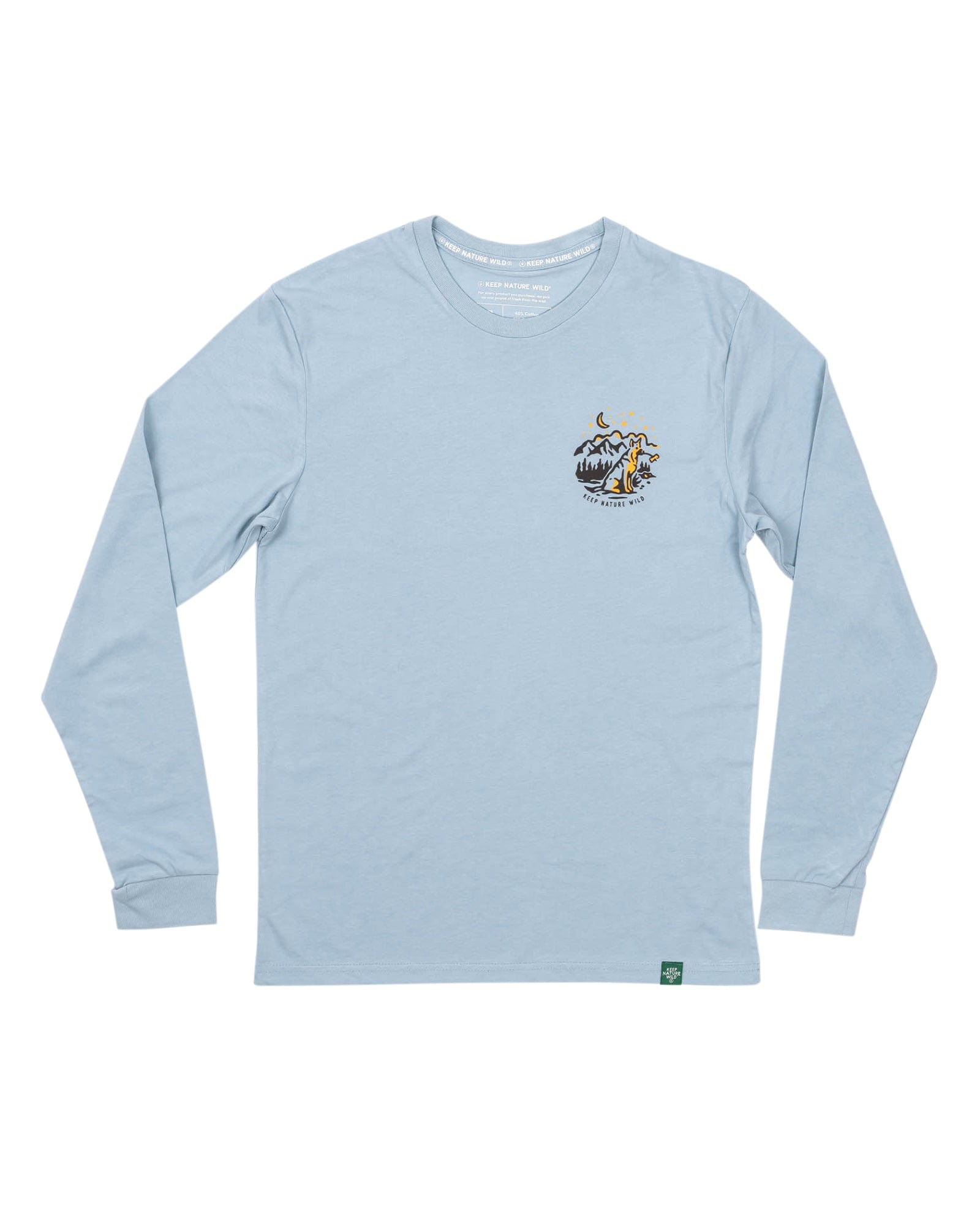 Keep Nature Wild Long Sleeve Campfire Dog Unisex Long Sleeve | Morning Mist