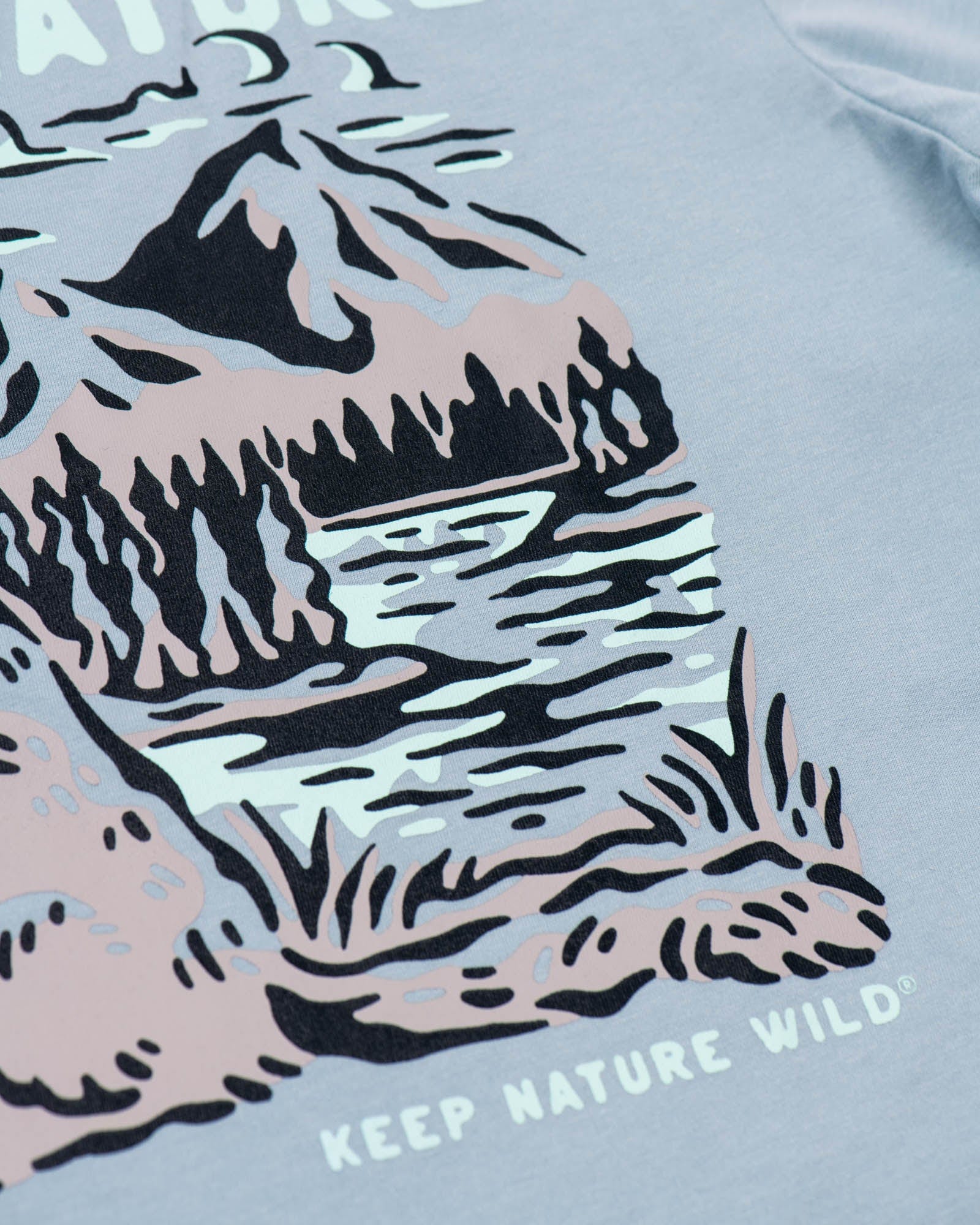 Keep Nature Wild Tee Cat Paws in Nature Unisex Tee | Morning Mist