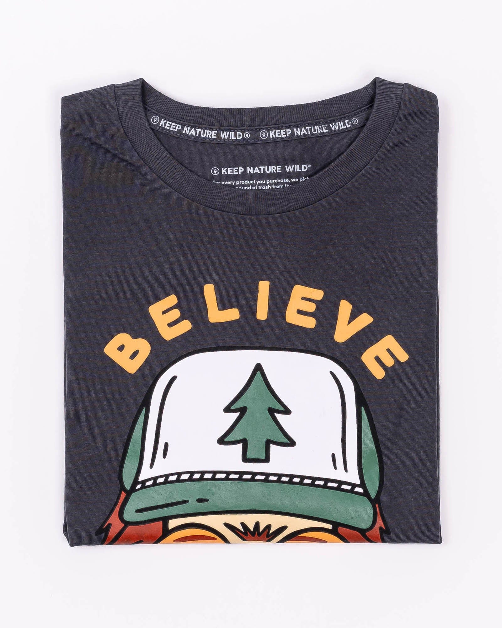 Keep Nature Wild Tee Clyde the Sasquatch Unisex Tee | Coal