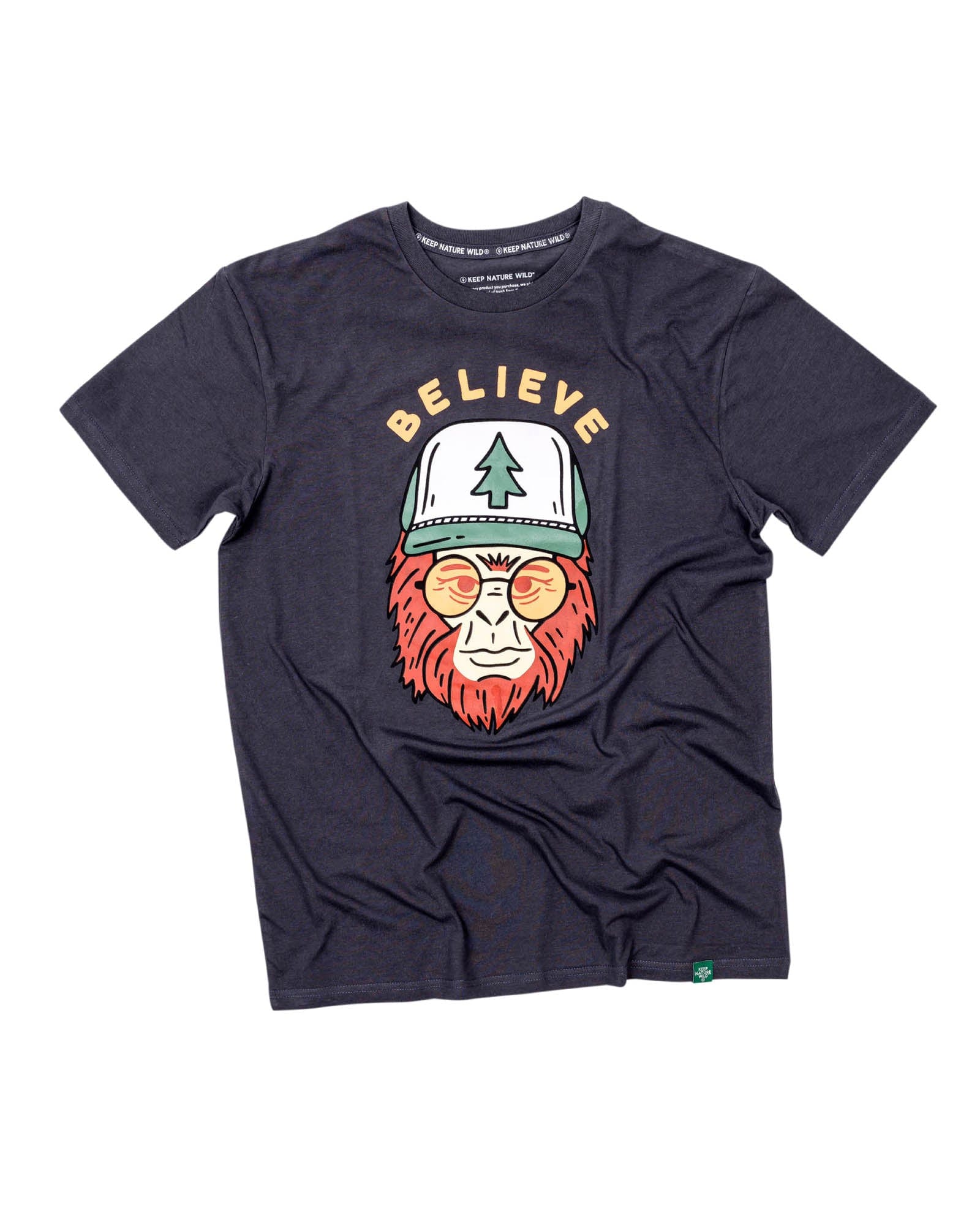 Keep Nature Wild Tee Clyde the Sasquatch Unisex Tee | Coal