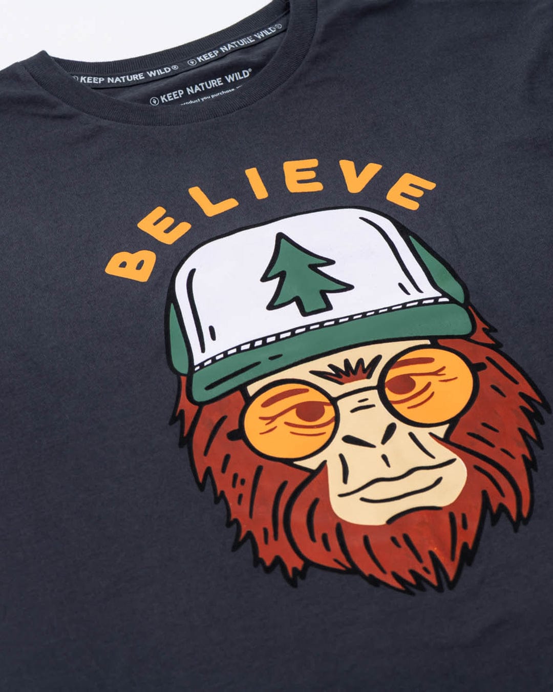 Keep Nature Wild Tee Clyde the Sasquatch Unisex Tee | Coal