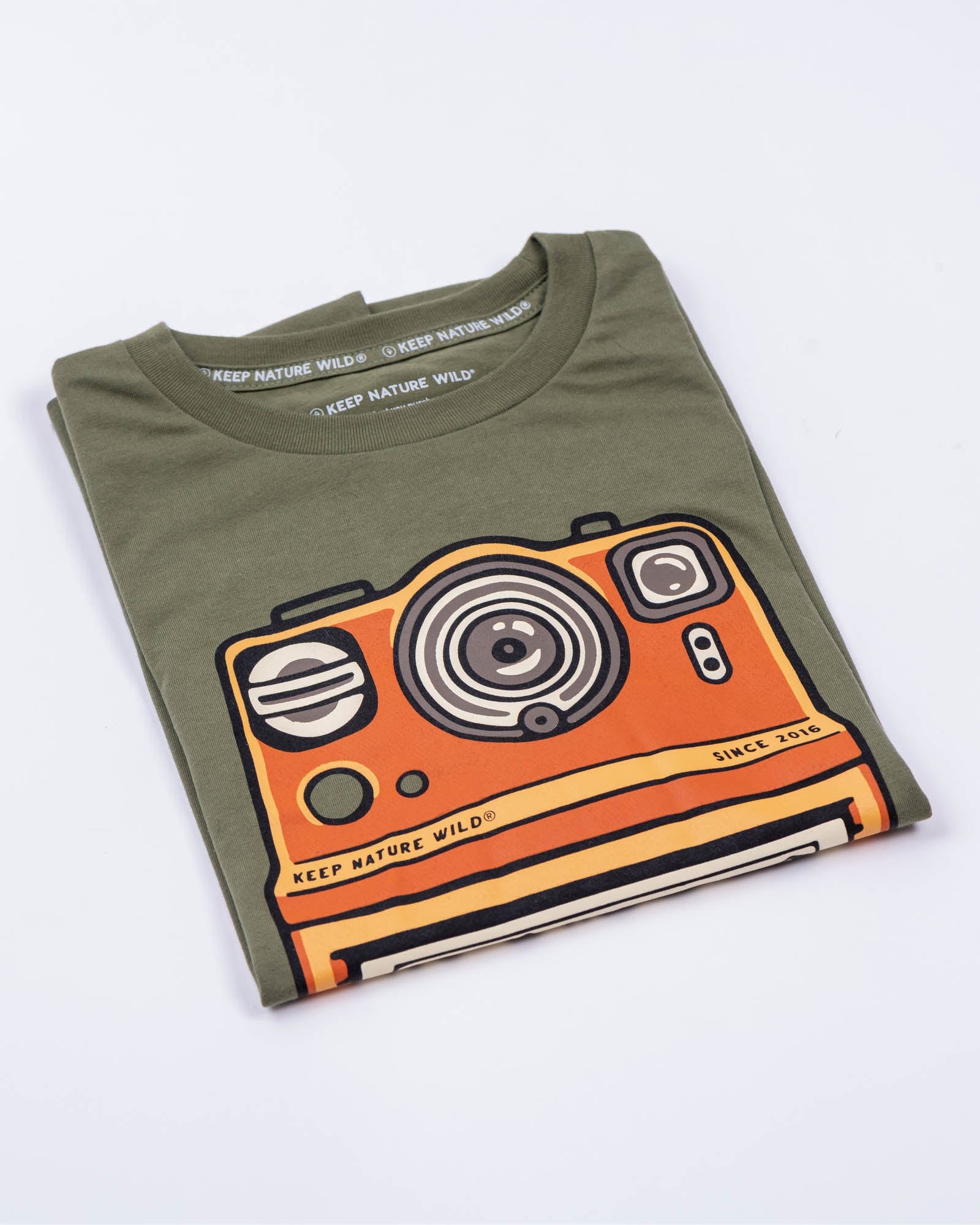 Keep Nature Wild Tee Collect Moments with Friends Unisex Tee | Olive