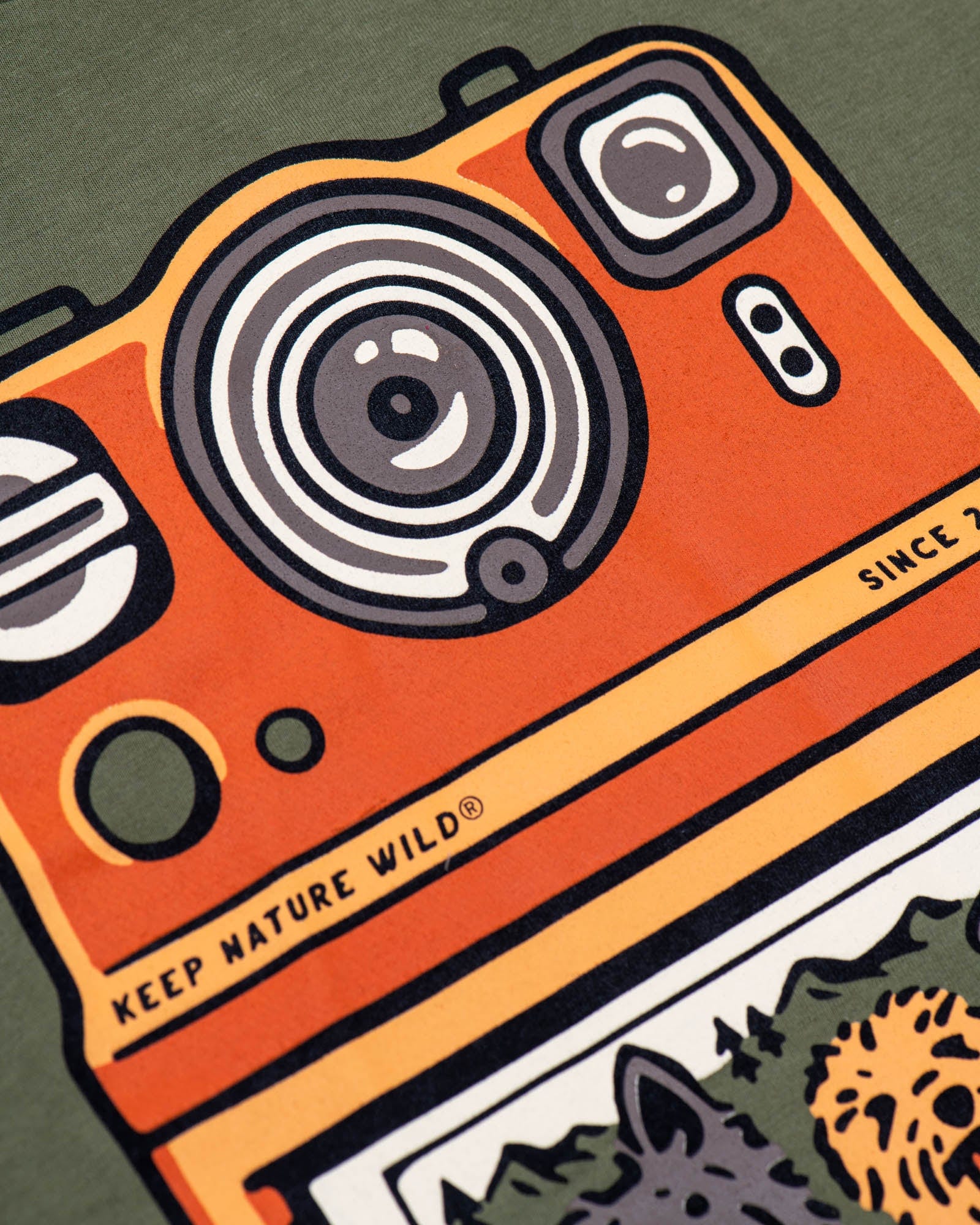 Keep Nature Wild Tee Collect Moments with Friends Unisex Tee | Olive