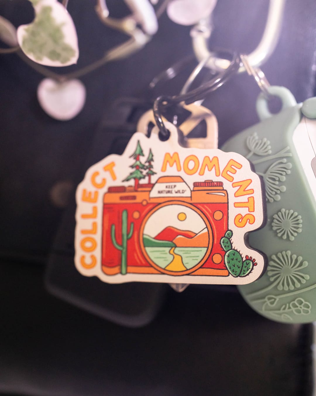 Keep Nature Wild Key Ring Collect Moments | Wood Key Ring