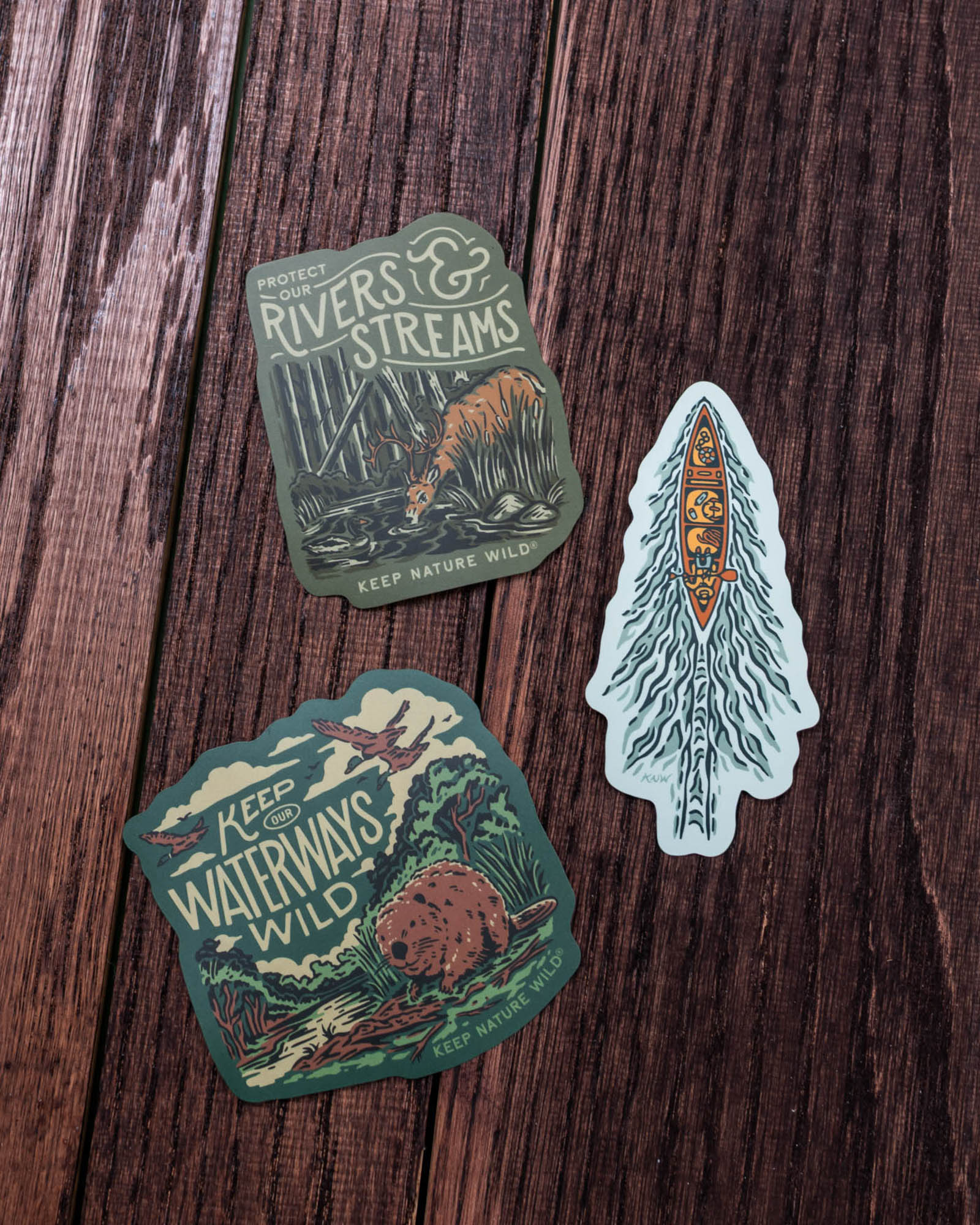 Keep Nature Wild Sticker Cruising Canoe | Sticker