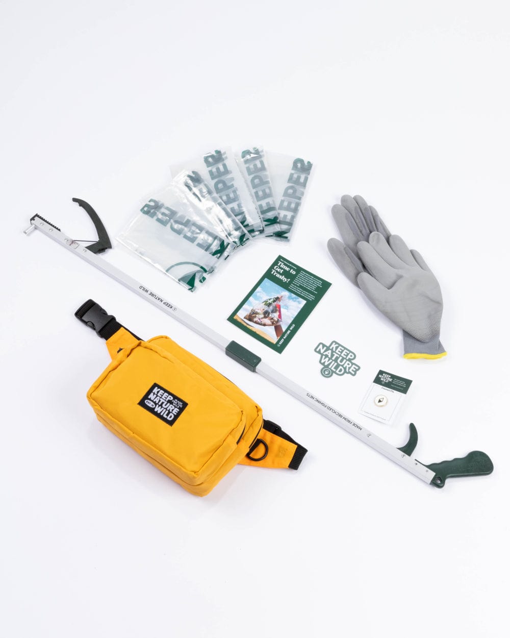Keep Nature Wild Cleanup Kit Deluxe Fanny Pack Cleanup Kit | Marigold