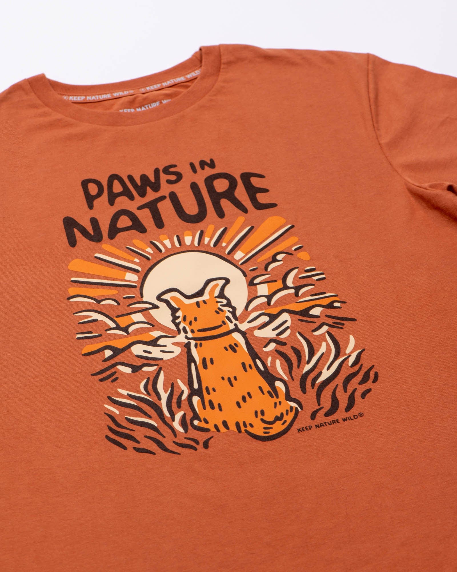 Keep Nature Wild Tee Dog Paws in Nature Unisex Tee | Redwood