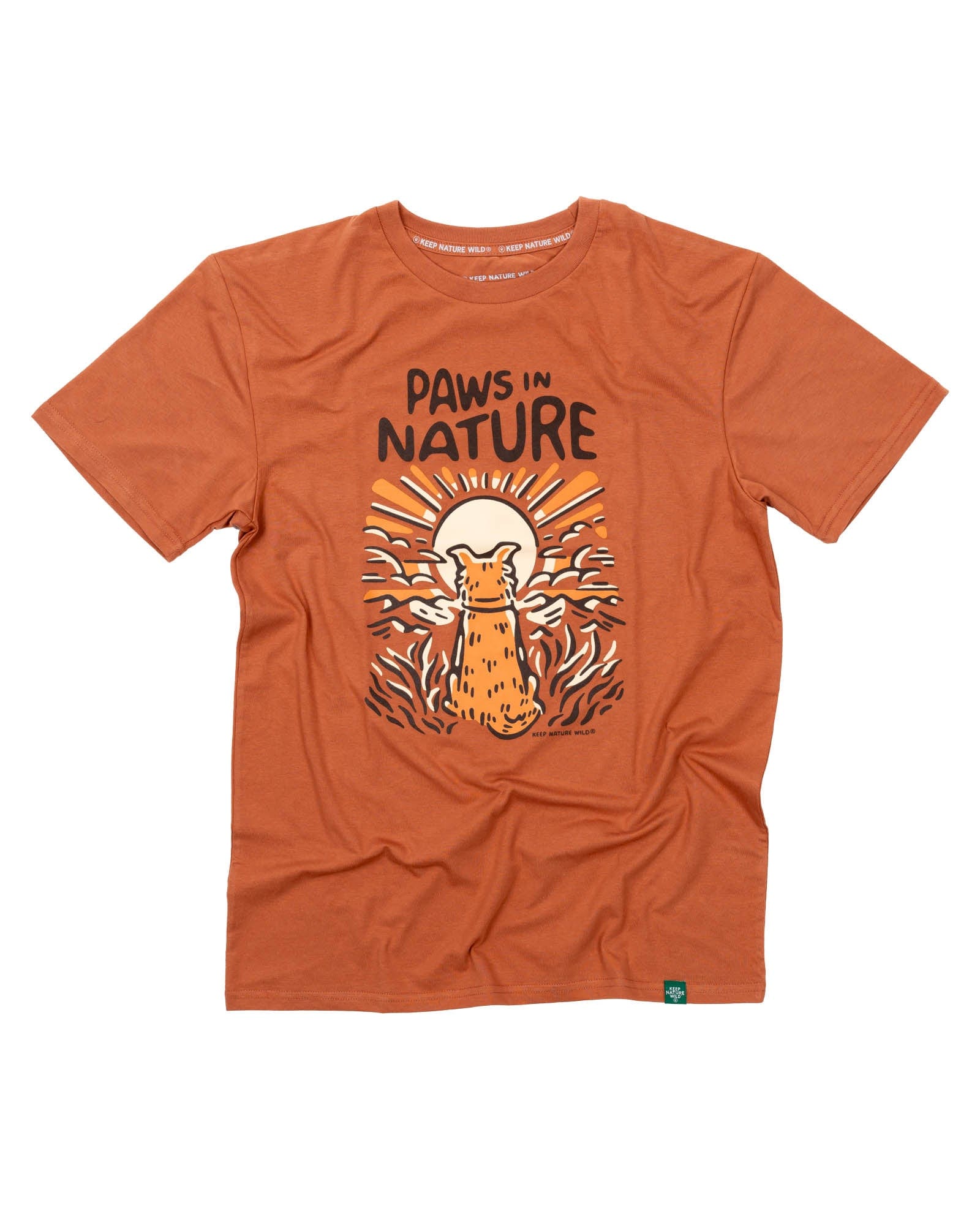 Keep Nature Wild Tee Dog Paws in Nature Unisex Tee | Redwood
