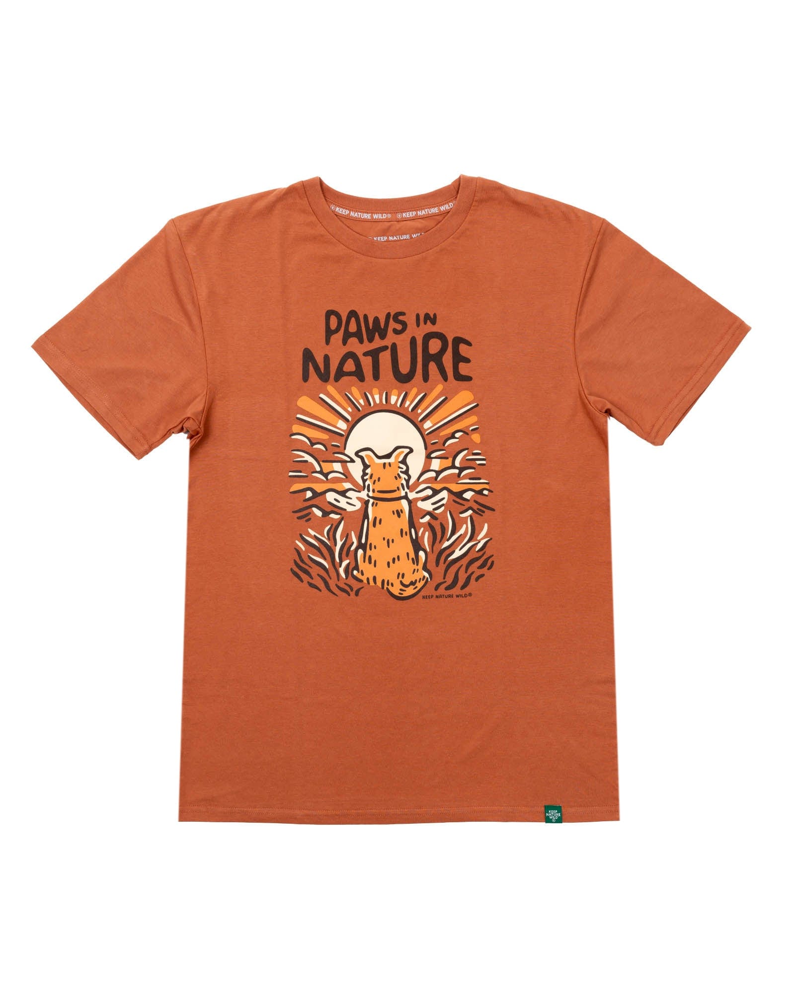 Keep Nature Wild Tee Dog Paws in Nature Unisex Tee | Redwood