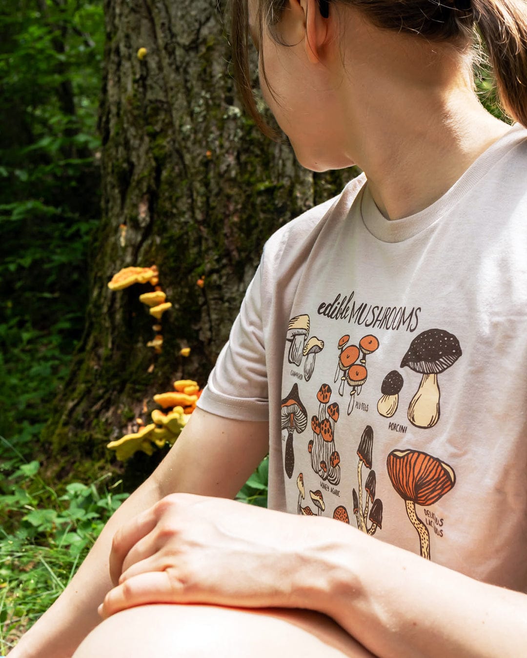 Keep Nature Wild Tee Edible Mushrooms Unisex Tee | Heather Tan
