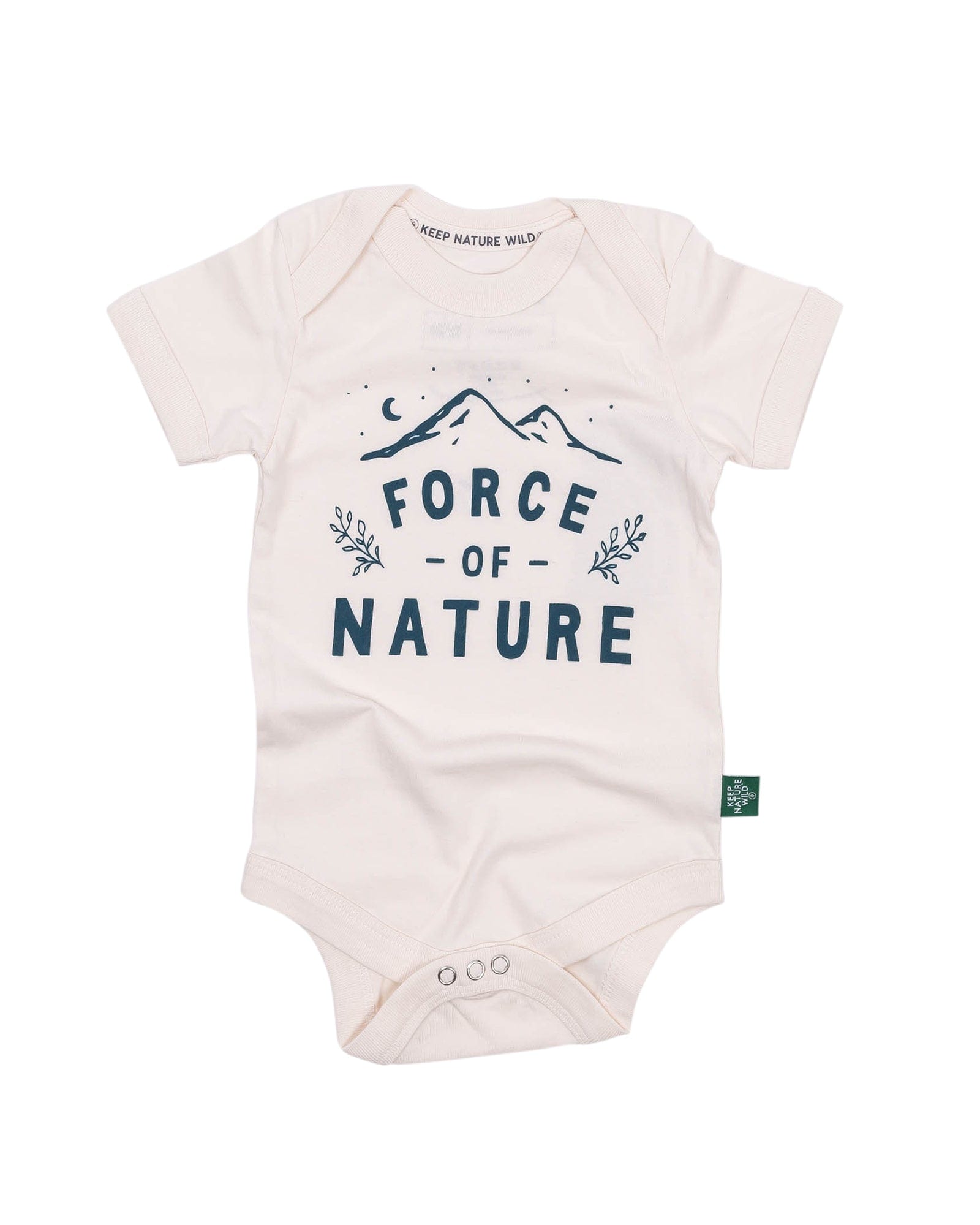 Keep Nature Wild Kids Force of Nature Baby Bodysuit | Heather Natural