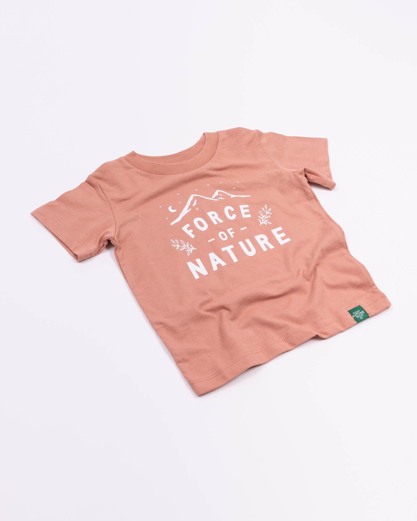Keep Nature Wild Kids Force of Nature Toddler Tee | Canyon Rose