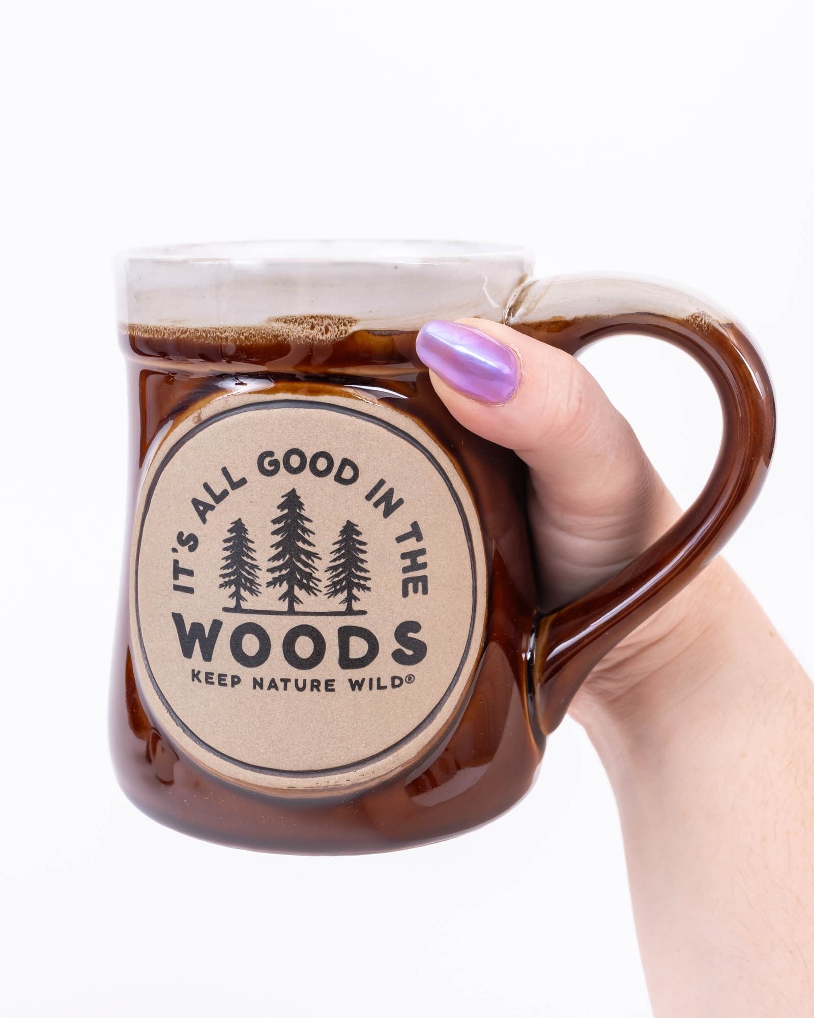 Keep Nature Wild Mug Good In The Woods Ceramic Mug | Brown