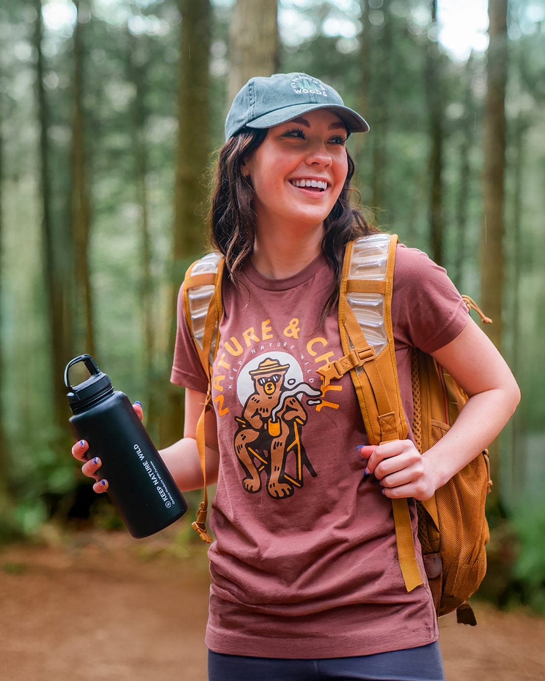 Keep Nature Wild Hat Good in the Woods Dad Hat | Faded Forest