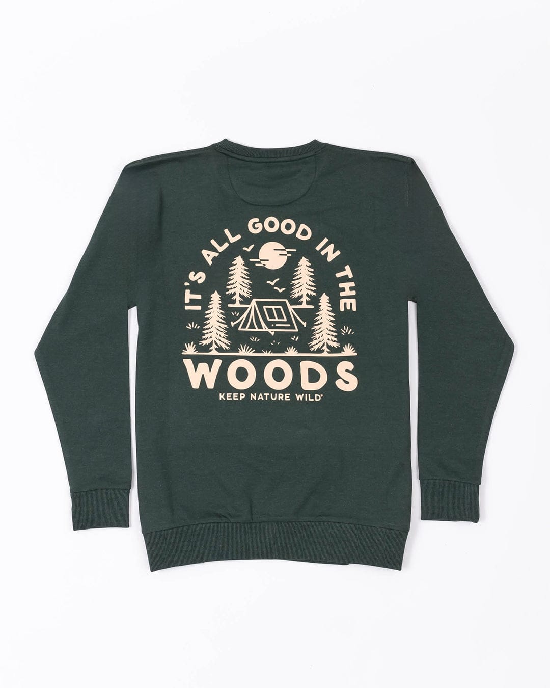 Keep Nature Wild Outerwear Good in the Woods Unisex Crewneck Sweatshirt | Heather Forest