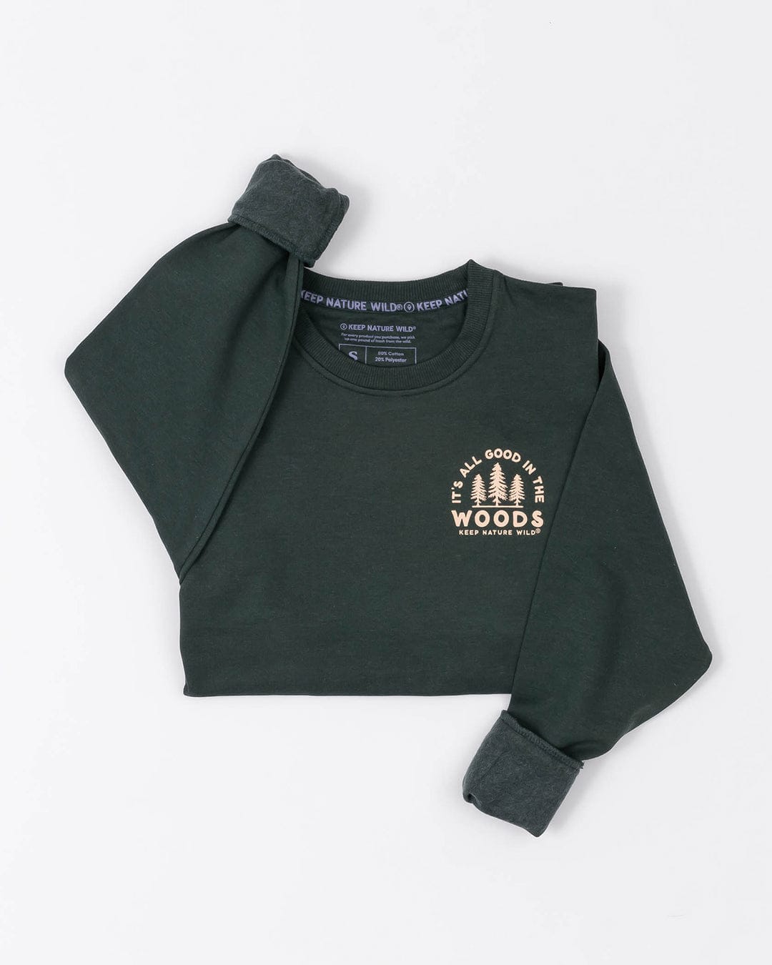 Keep Nature Wild Outerwear Good in the Woods Unisex Crewneck Sweatshirt | Heather Forest