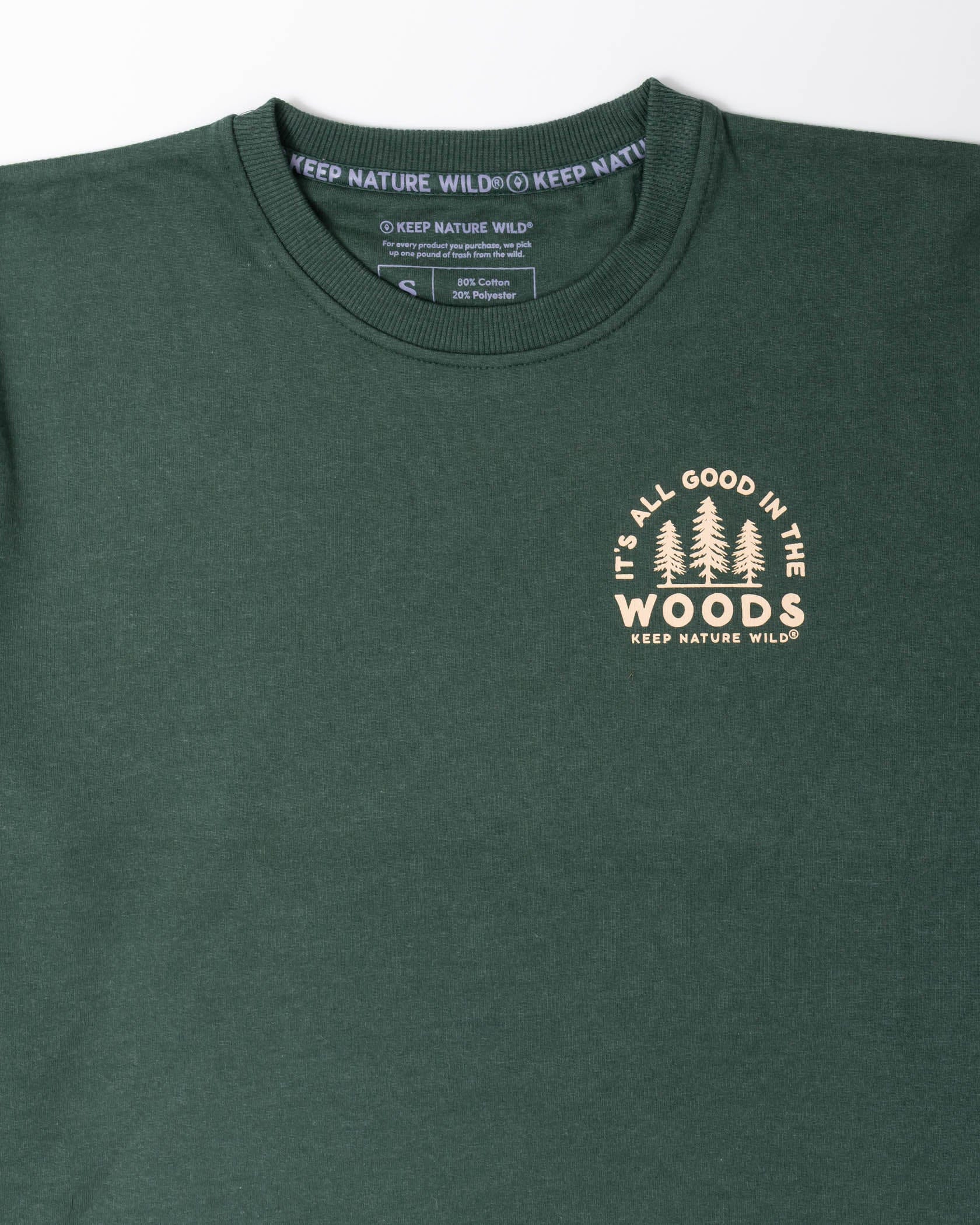 Keep Nature Wild Outerwear Good in the Woods Unisex Crewneck Sweatshirt | Heather Forest