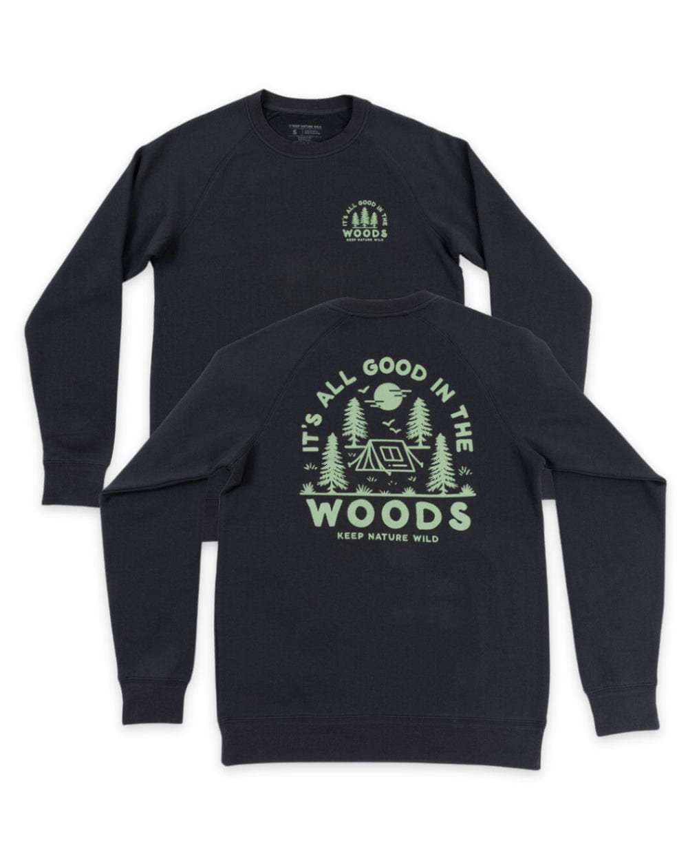 Keep Nature Wild Outerwear Good in the Woods Unisex Pullover | Coal
