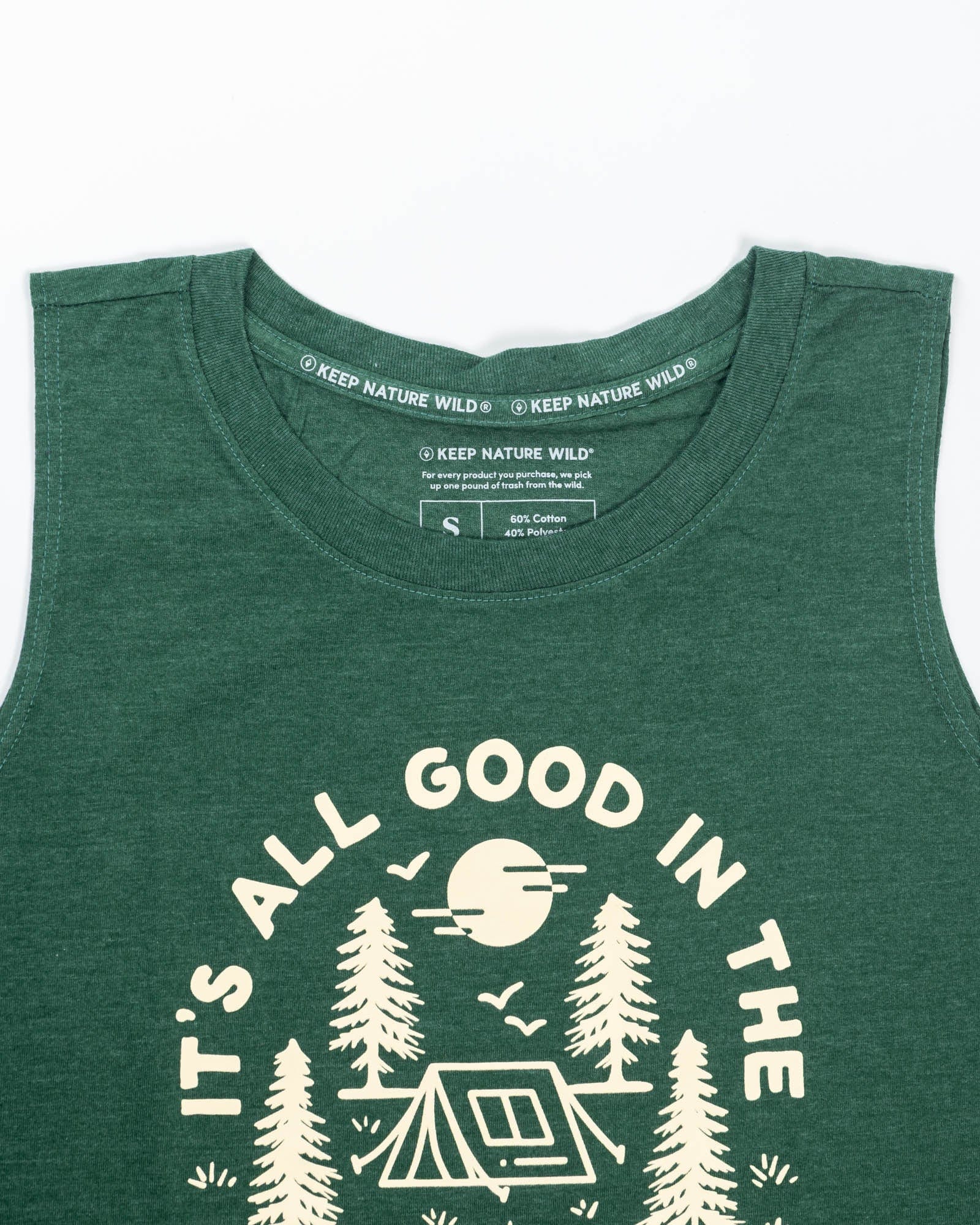 Keep Nature Wild Tank Good in the Woods Women's Muscle Tank | Heather Forest