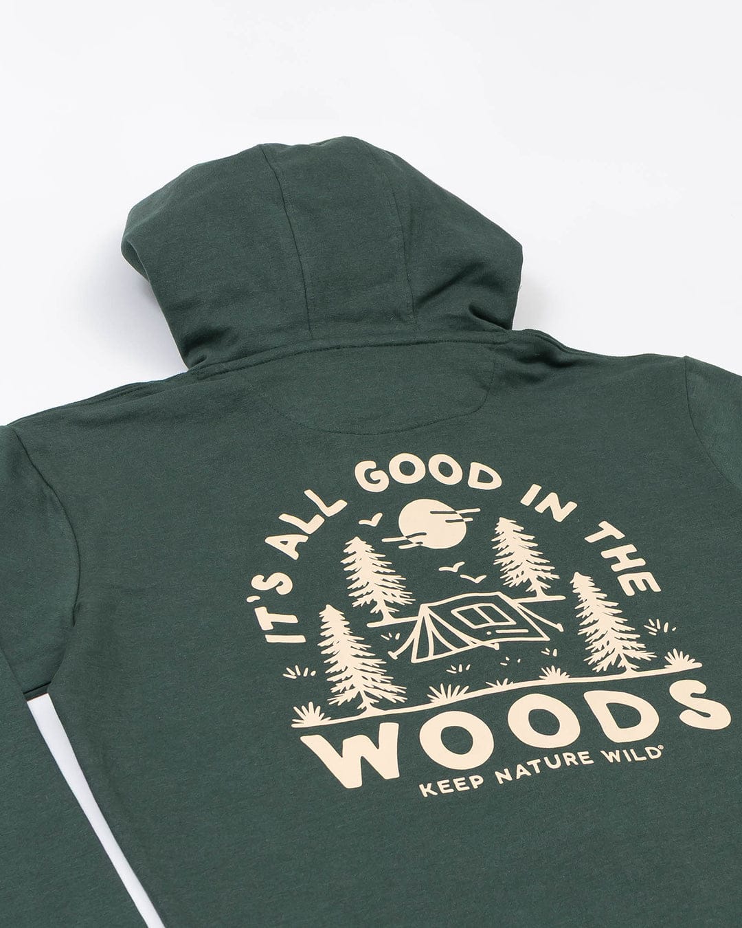 Keep Nature Wild Outerwear Good In The Woods Zip-Up Hoodie | Heather Forest