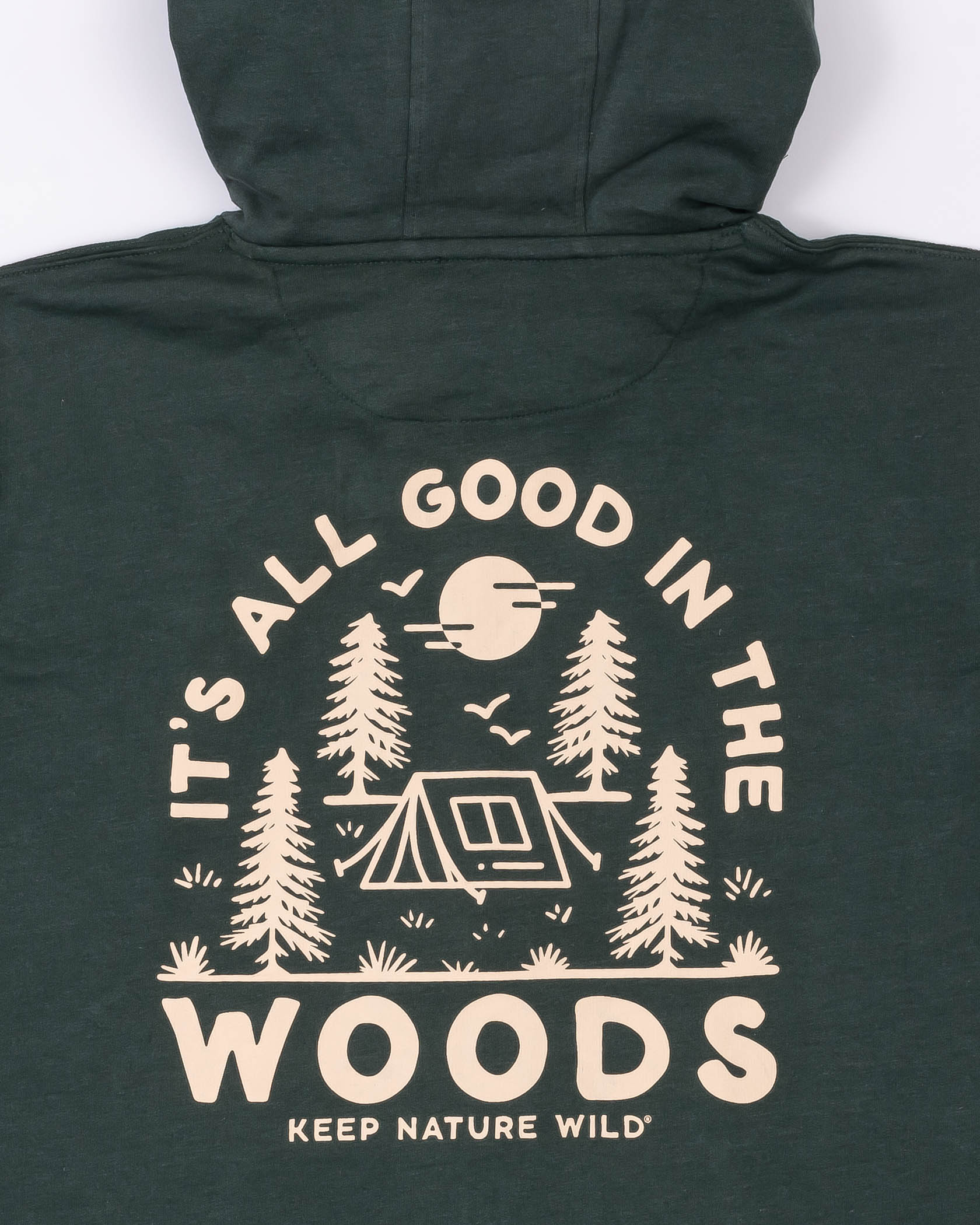 Keep Nature Wild Outerwear Good In The Woods Zip-Up Hoodie | Heather Forest