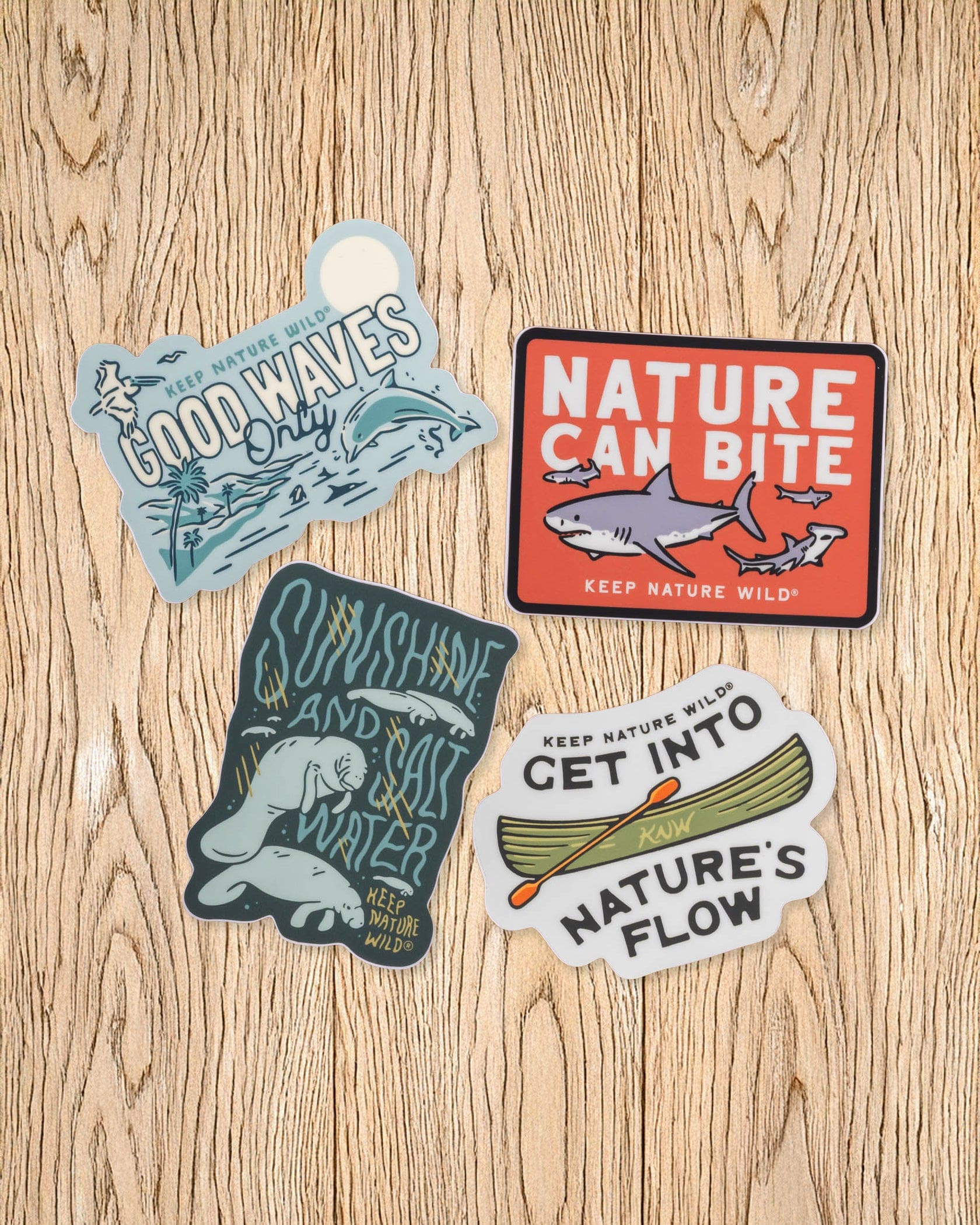Keep Nature Wild Sticker Good Waves Only | Sticker