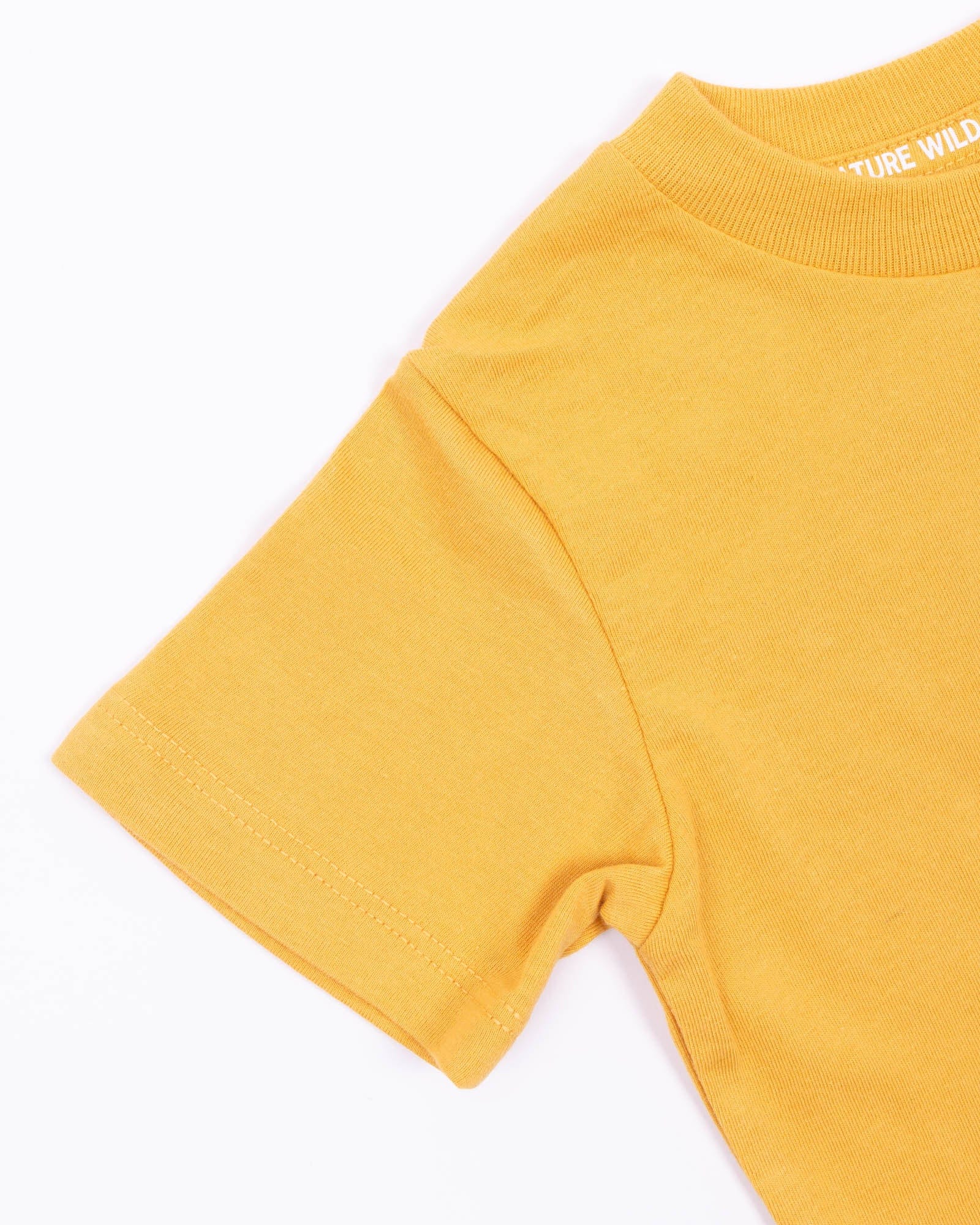 Keep Nature Wild Kids Happy Camper Saguaro Toddler Tee | Mustard