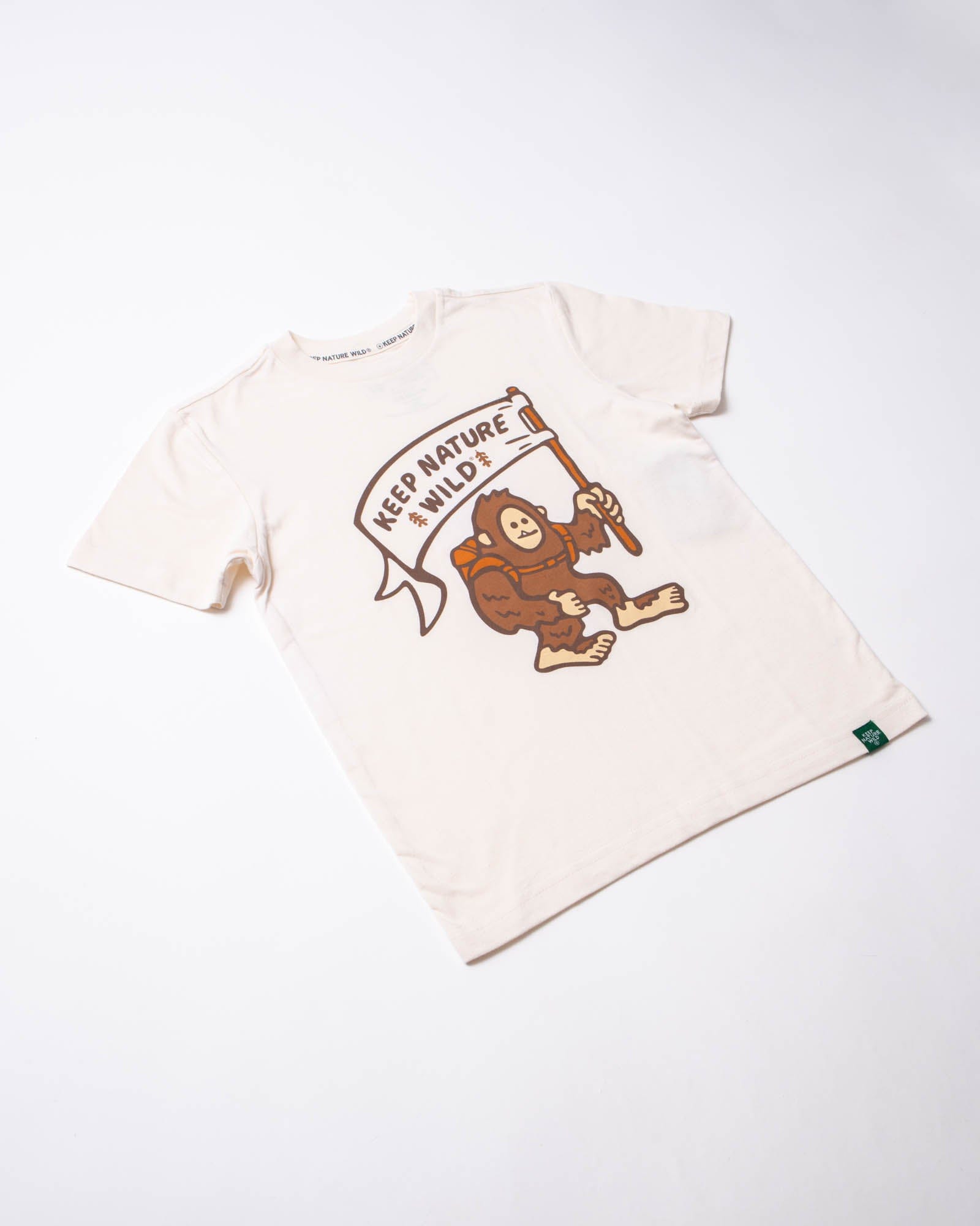 Keep Nature Wild Kids Happy Camper Squatch Youth Tee | Natural
