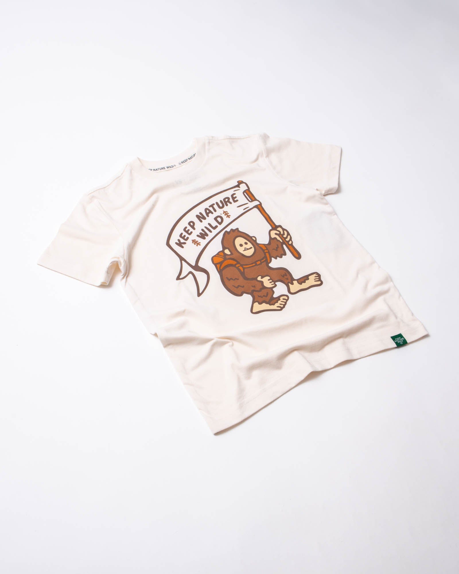Keep Nature Wild Kids Happy Camper Squatch Youth Tee | Natural