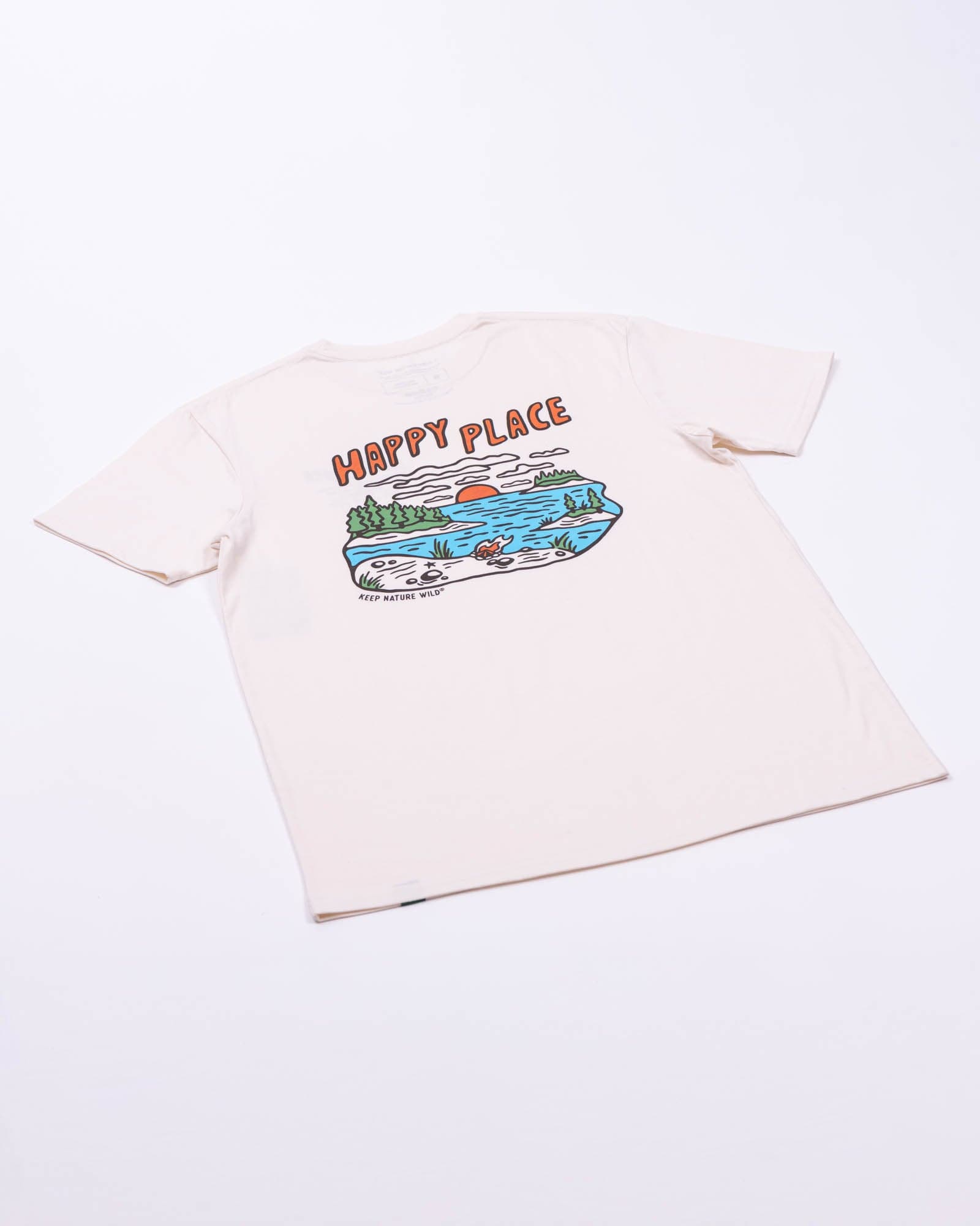 Keep Nature Wild Tee Happy Place Shoreline Unisex Tee | Natural