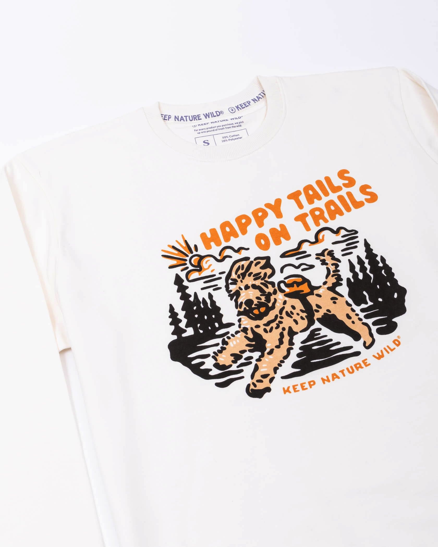 Keep Nature Wild Outerwear Happy Tails On Trails Crewneck Sweatshirt | Natural