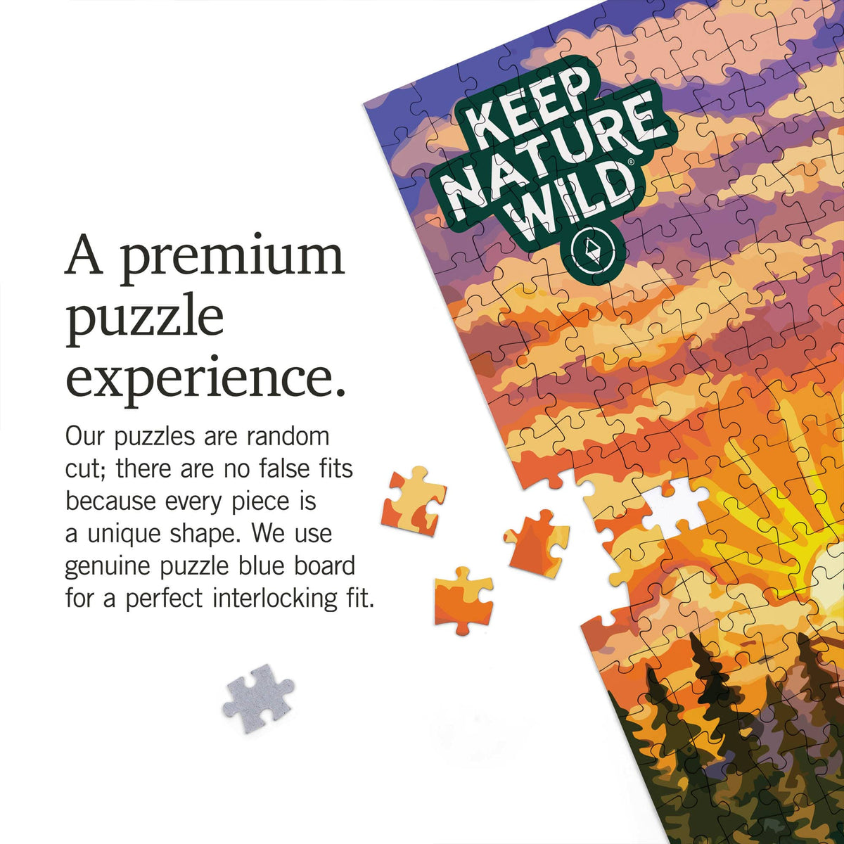 Keep Nature Wild Puzzle Happy Tails On Trails Puzzle | 18.5 x 27.75" | 1000 Piece