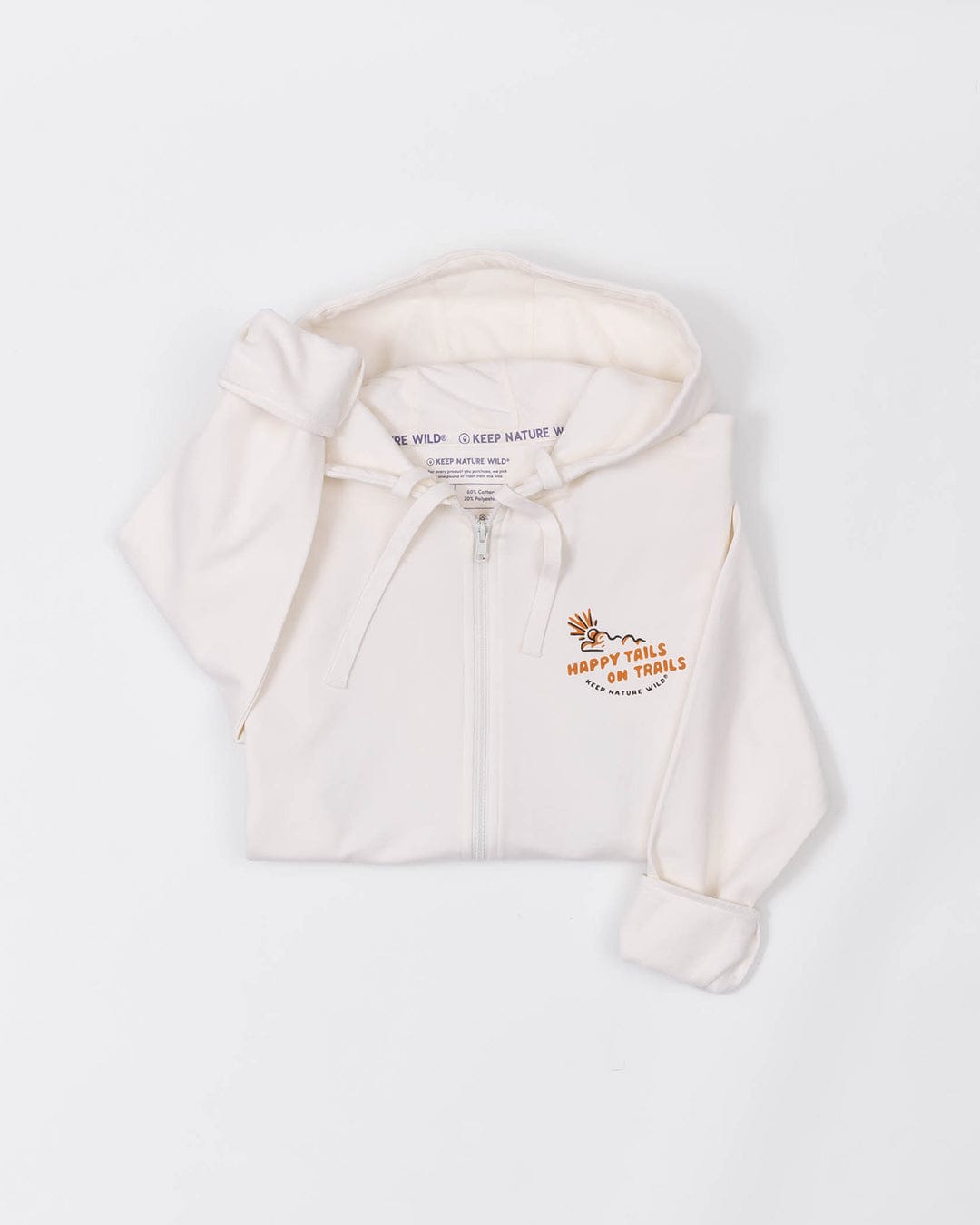 Keep Nature Wild Outerwear Happy Tails On Trails Zip-Up Hoodie | Natural