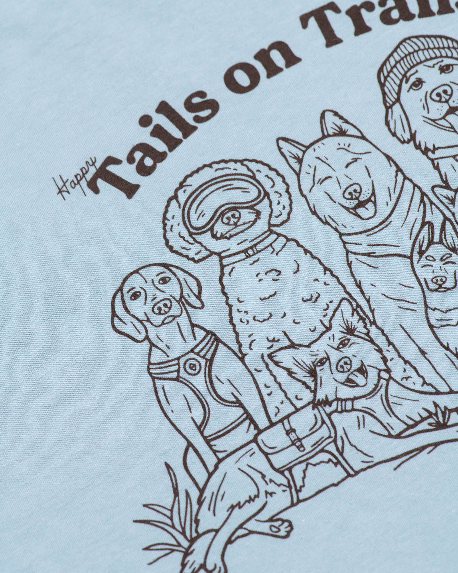 Keep Nature Wild Tee Happy Tails Unisex Tee | Dusty Blue
