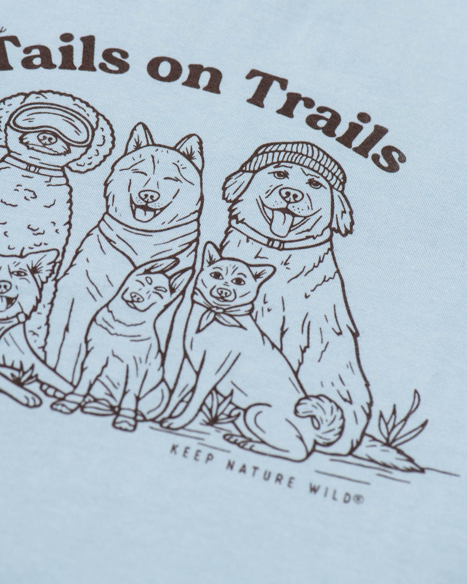 Keep Nature Wild Tee Happy Tails Unisex Tee | Dusty Blue