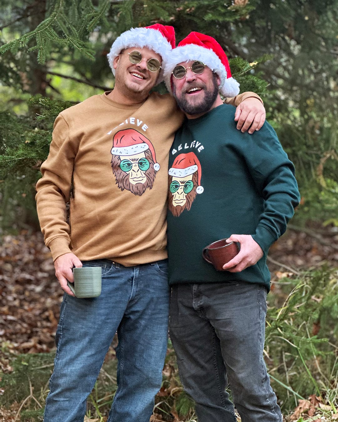 Keep Nature Wild Outerwear Holiday Clyde the Sasquatch Crewneck Sweatshirt | Pine