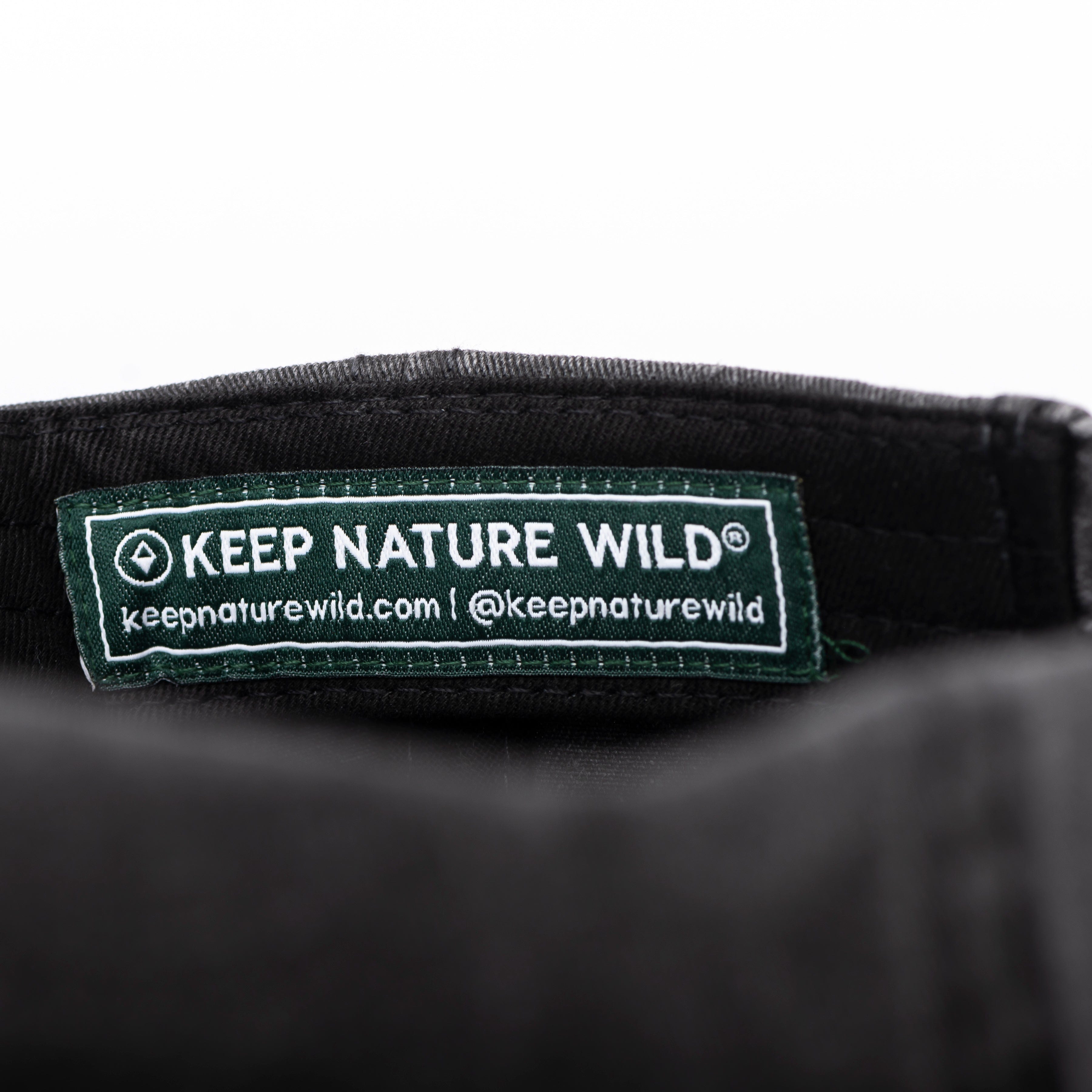Keep Nature Wild Hat I'd Hike That Dad Hat | Faded Black