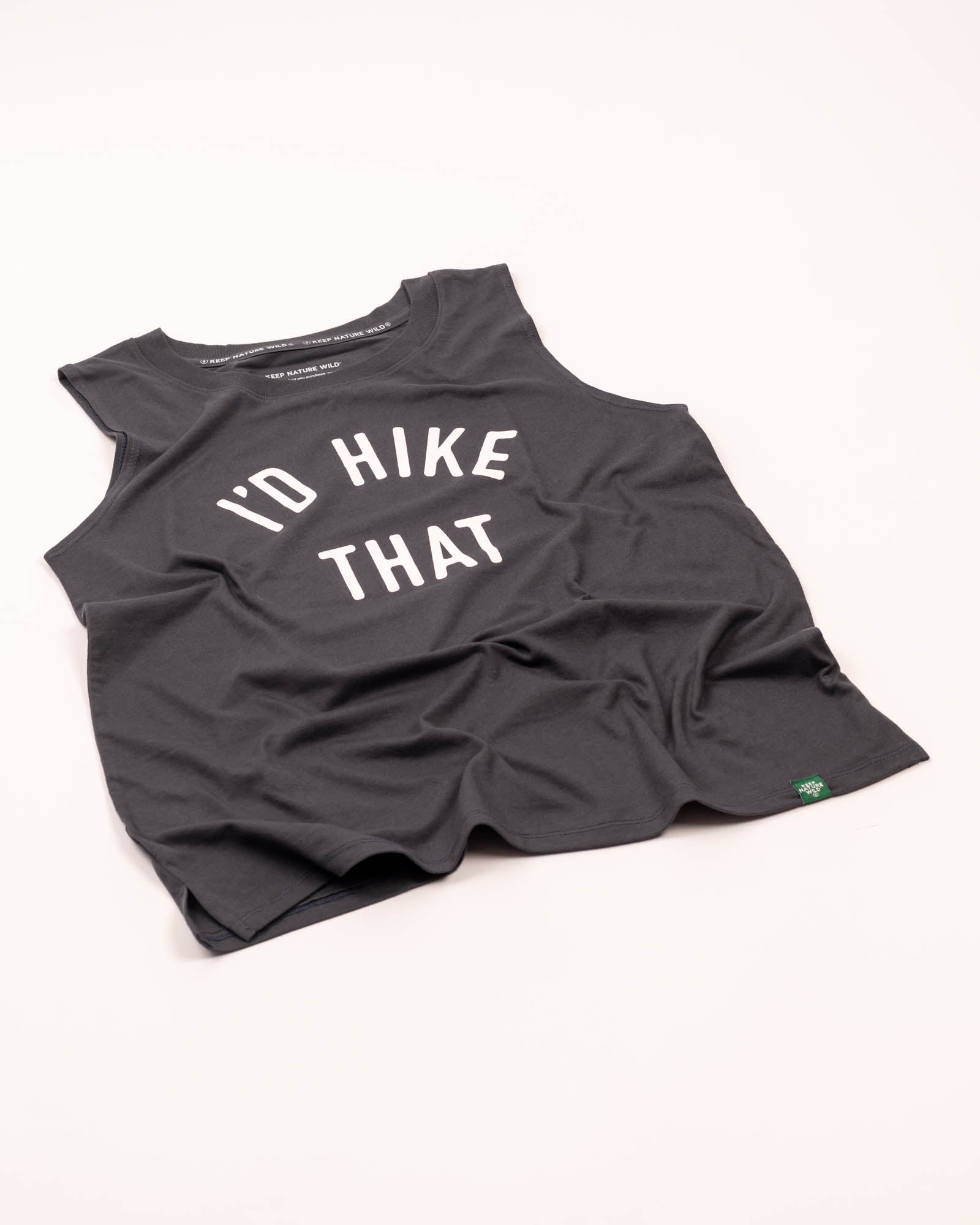 Keep Nature Wild Tank I'd Hike That Women's Muscle Tank | Coal