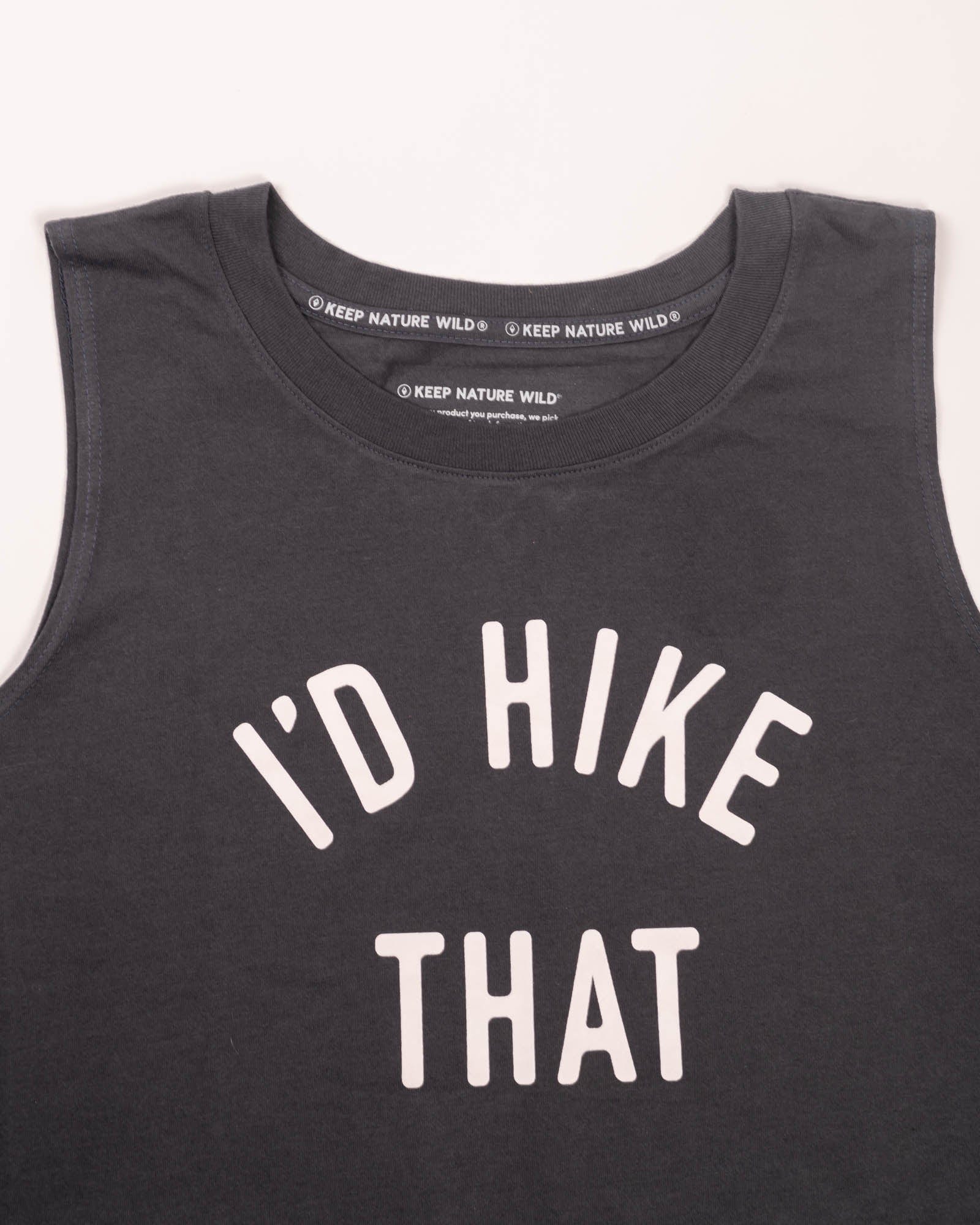 Keep Nature Wild Tank I'd Hike That Women's Muscle Tank | Coal