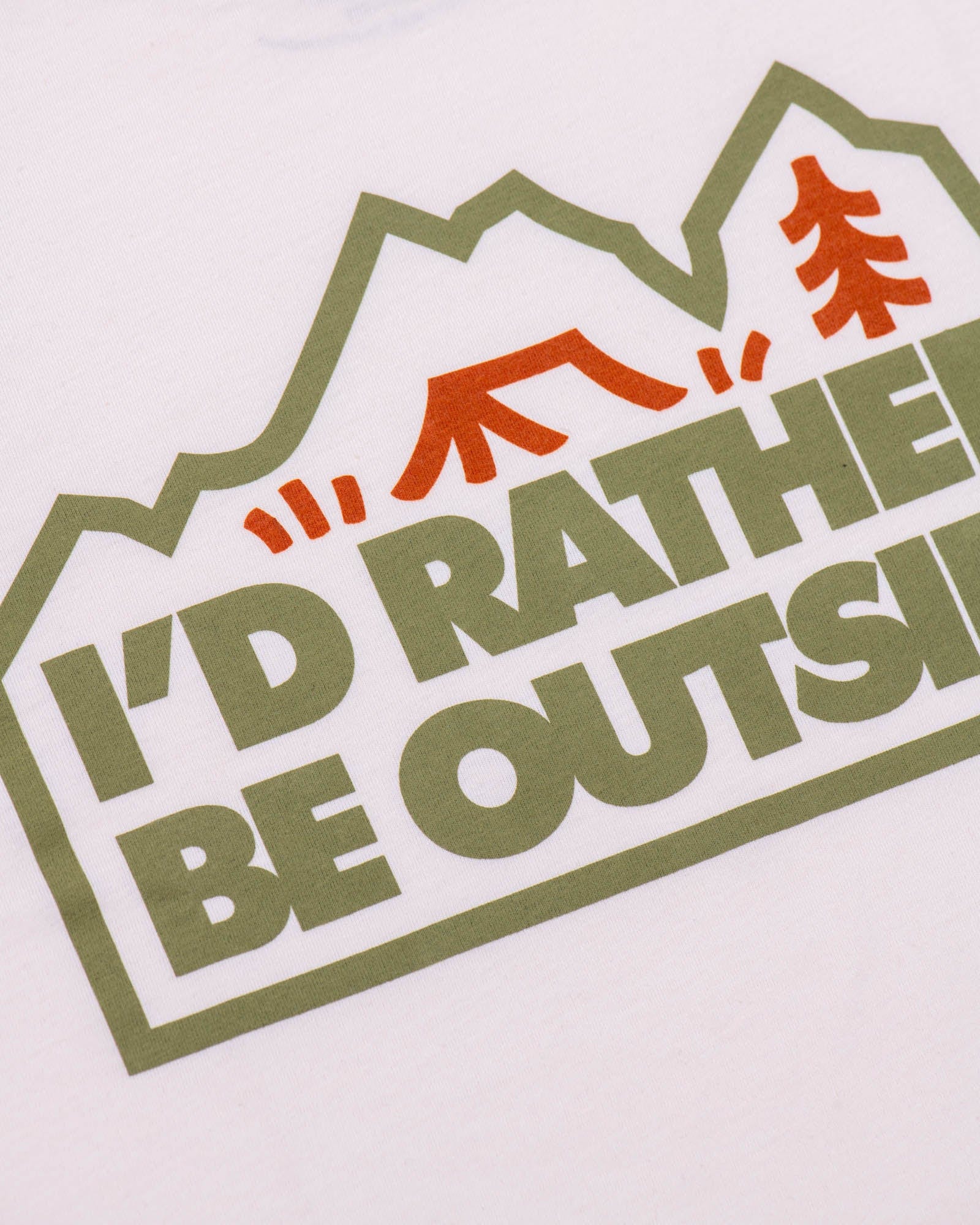 Keep Nature Wild Tee I'd Rather Be Outside Forest Unisex Tee | Heather Natural